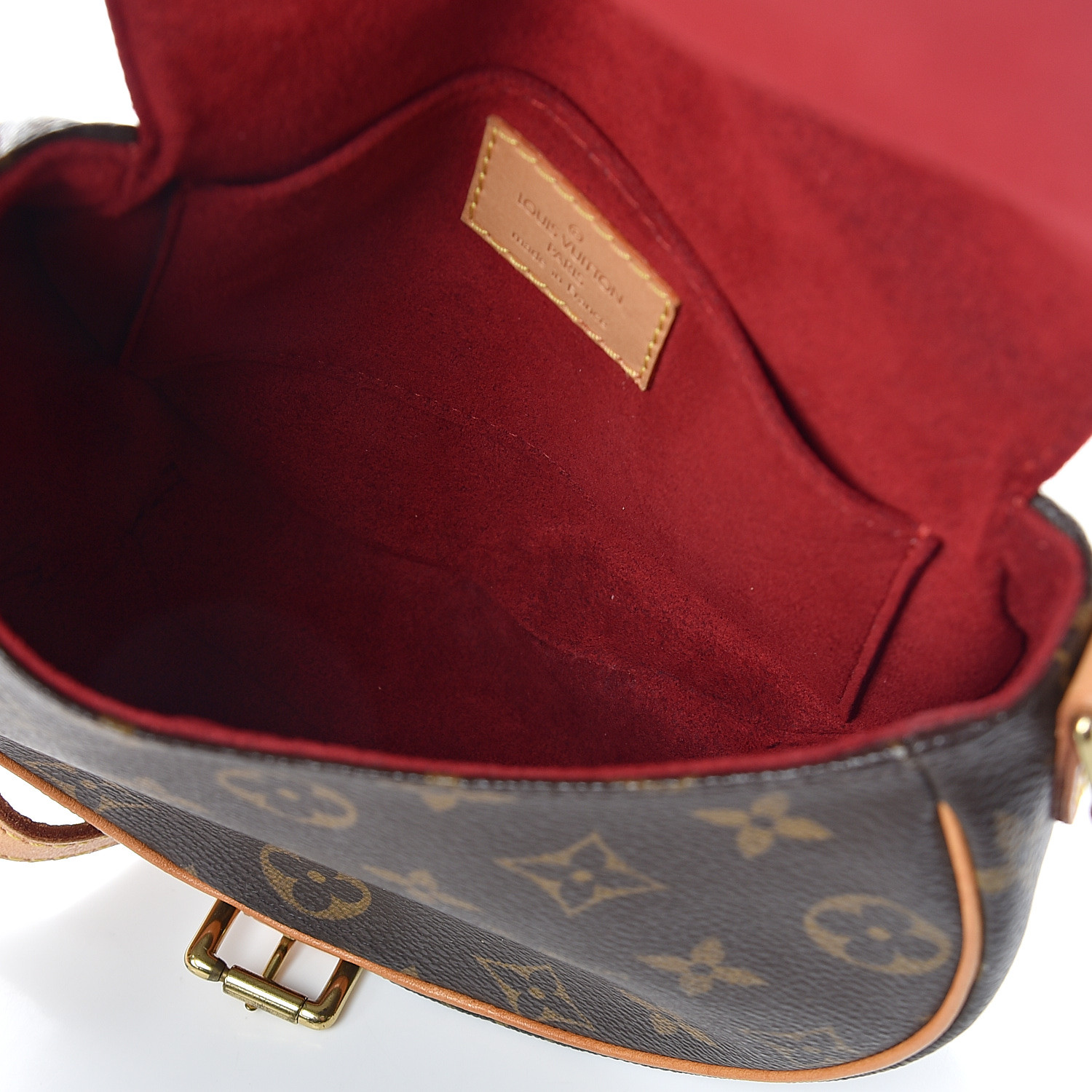 Louis Vuitton Tambourin Monogram Red Lining in Coated Canvas/Leather with  Gold-tone - US