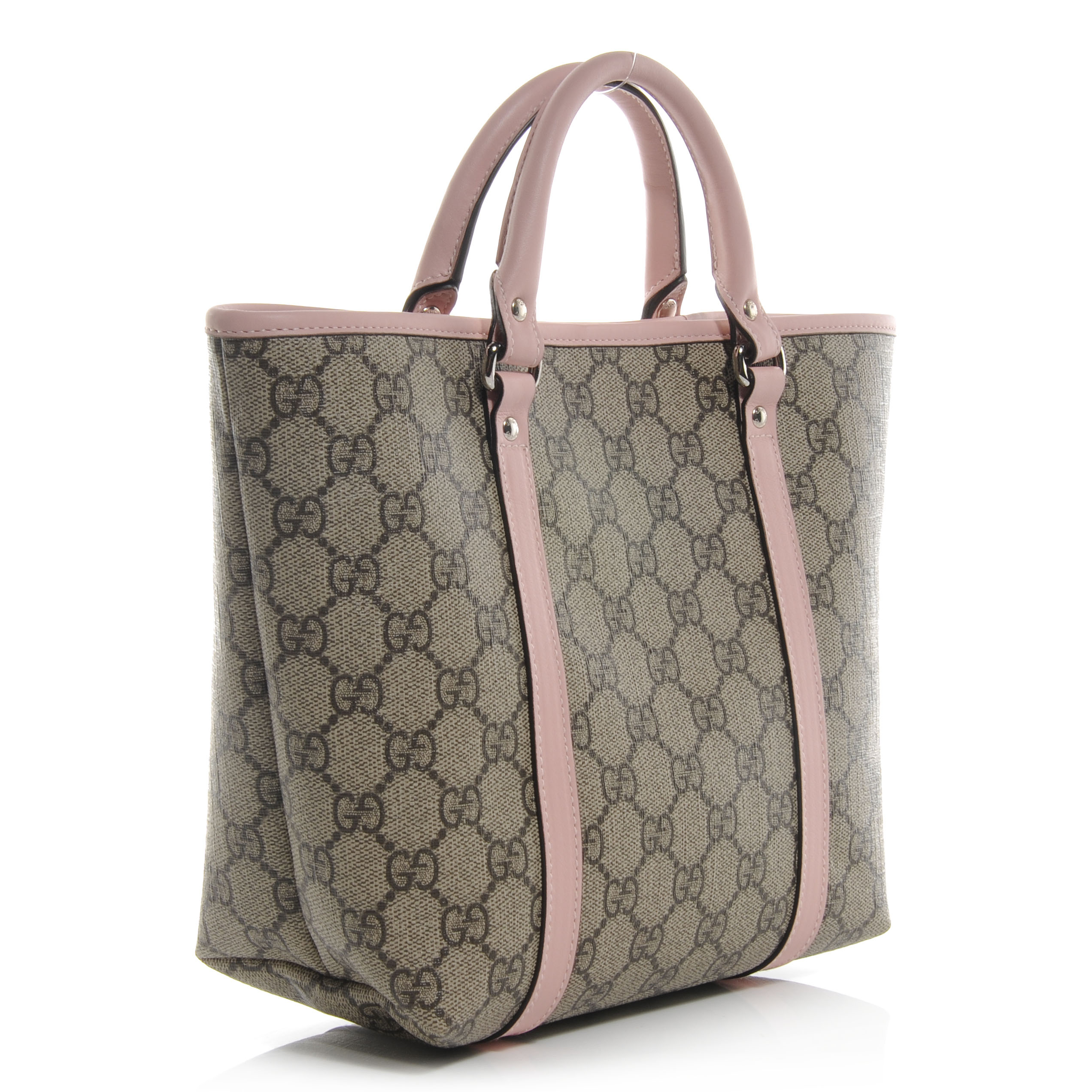 GUCCI GG Kids Supreme Monogram Canvas Tote Pink 59664