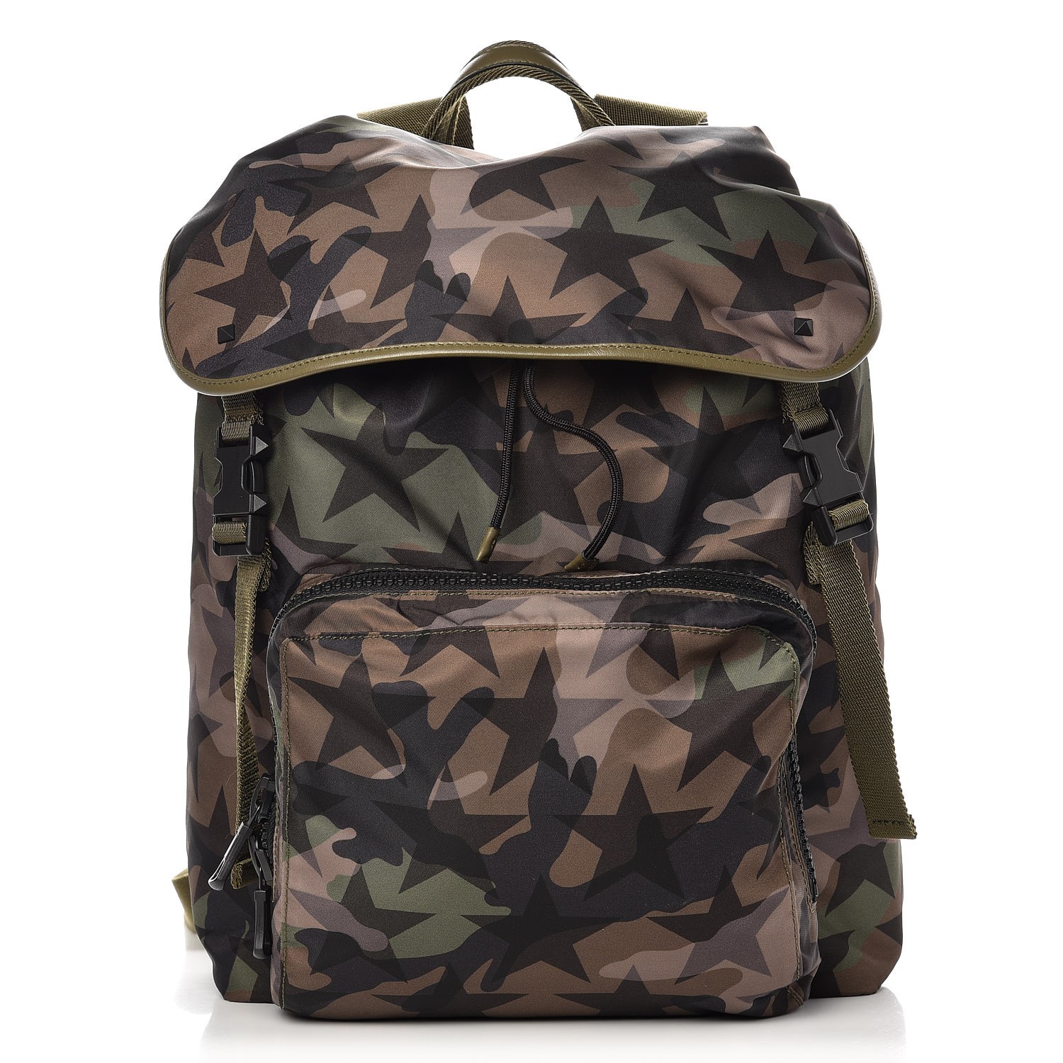 VALENTINO Nylon Printed Camustars Backpack Multicolor 405778