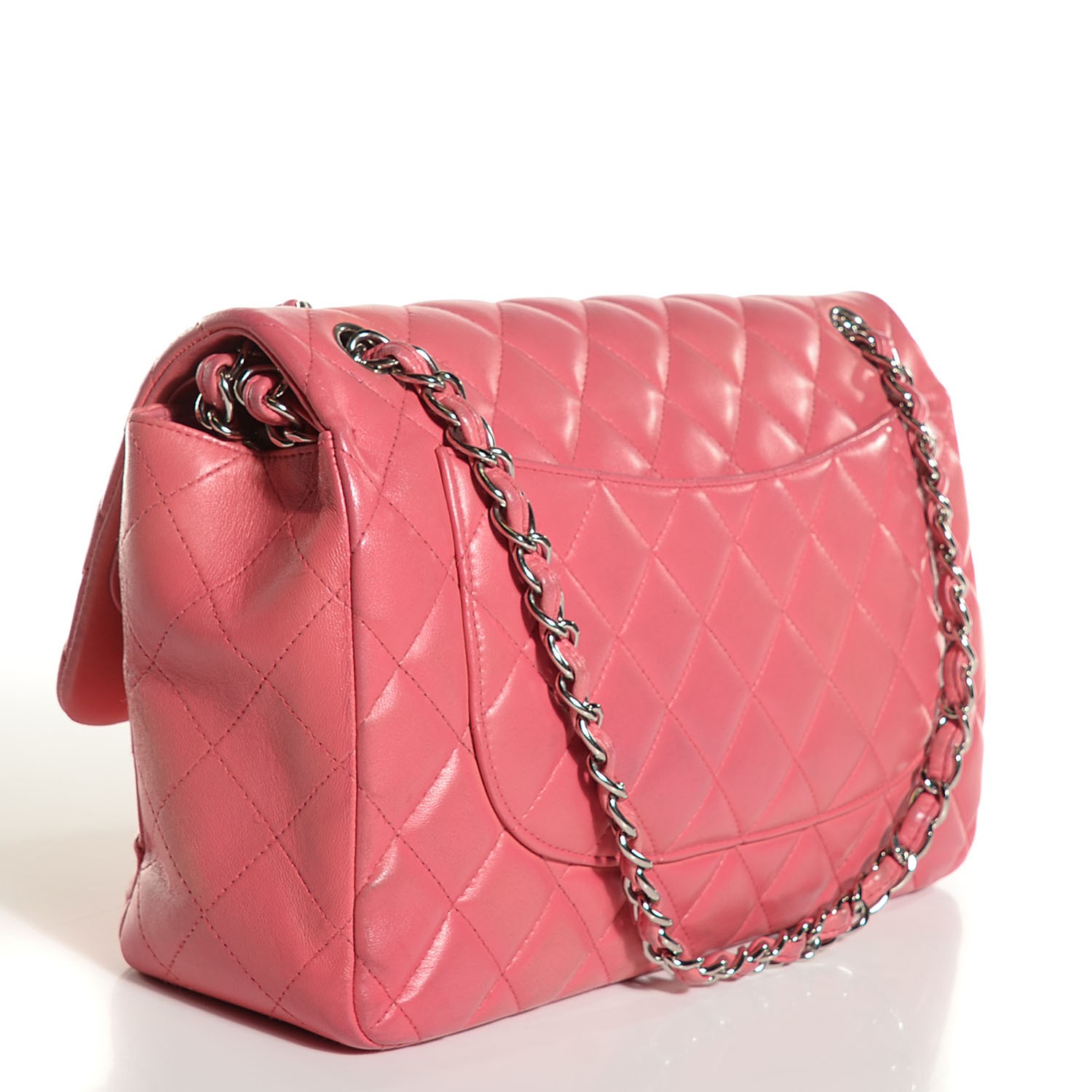 chanel pink lambskin