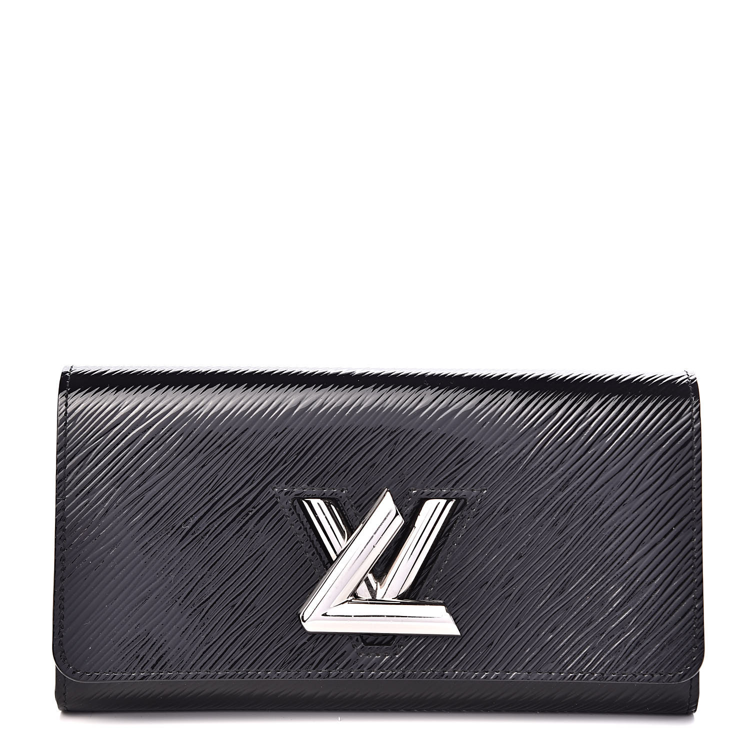 louis vuitton black patent leather wallet