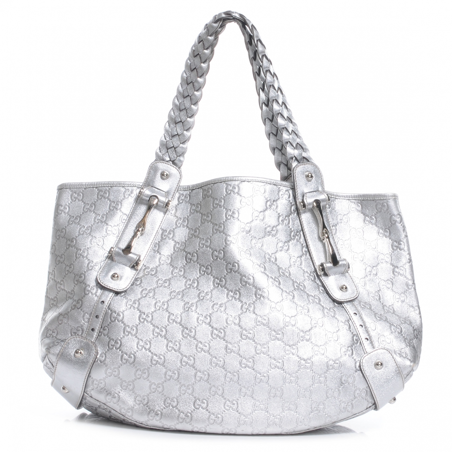 silver gucci purse