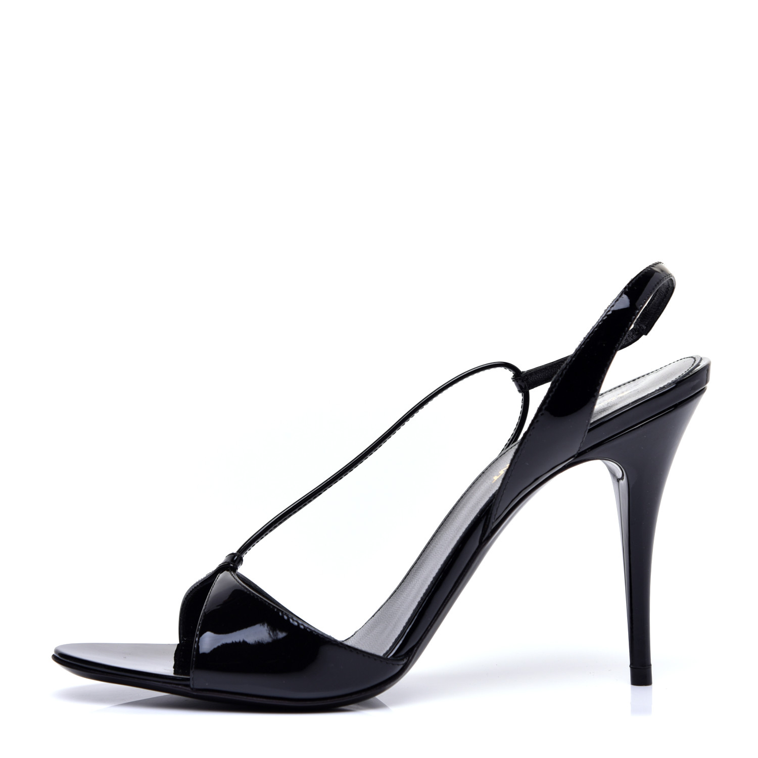 saint laurent anouk patent slingback sandals