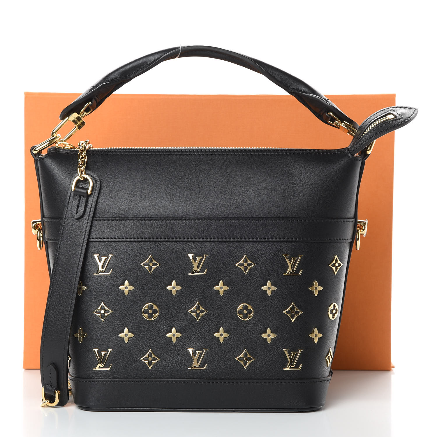 LOUIS VUITTON Calfskin Monogram Cruiser PM Black 703186 | FASHIONPHILE