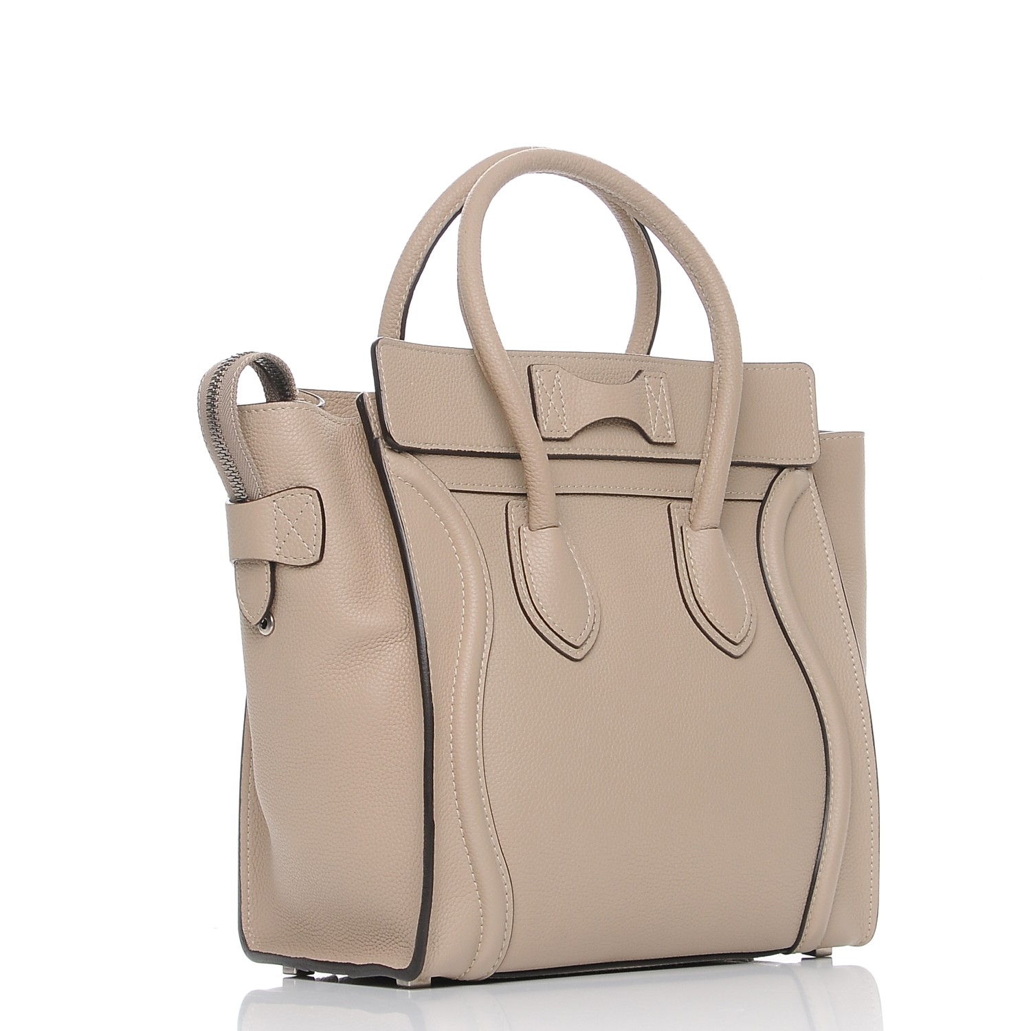 celine micro luggage drummed calfskin