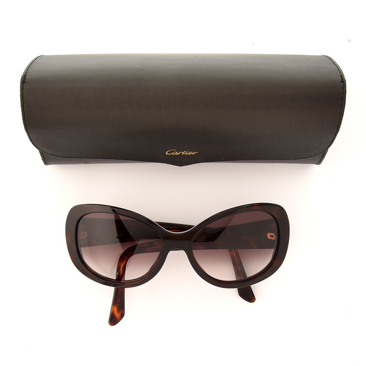 Cartier Tortoise Shell Janis Sunglasses 223030 Fashionphile 