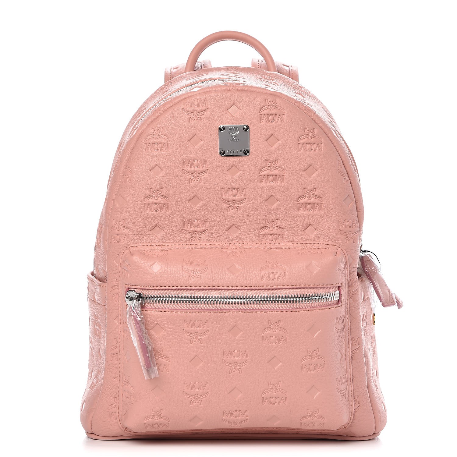 mcm ottomar leather backpack pink