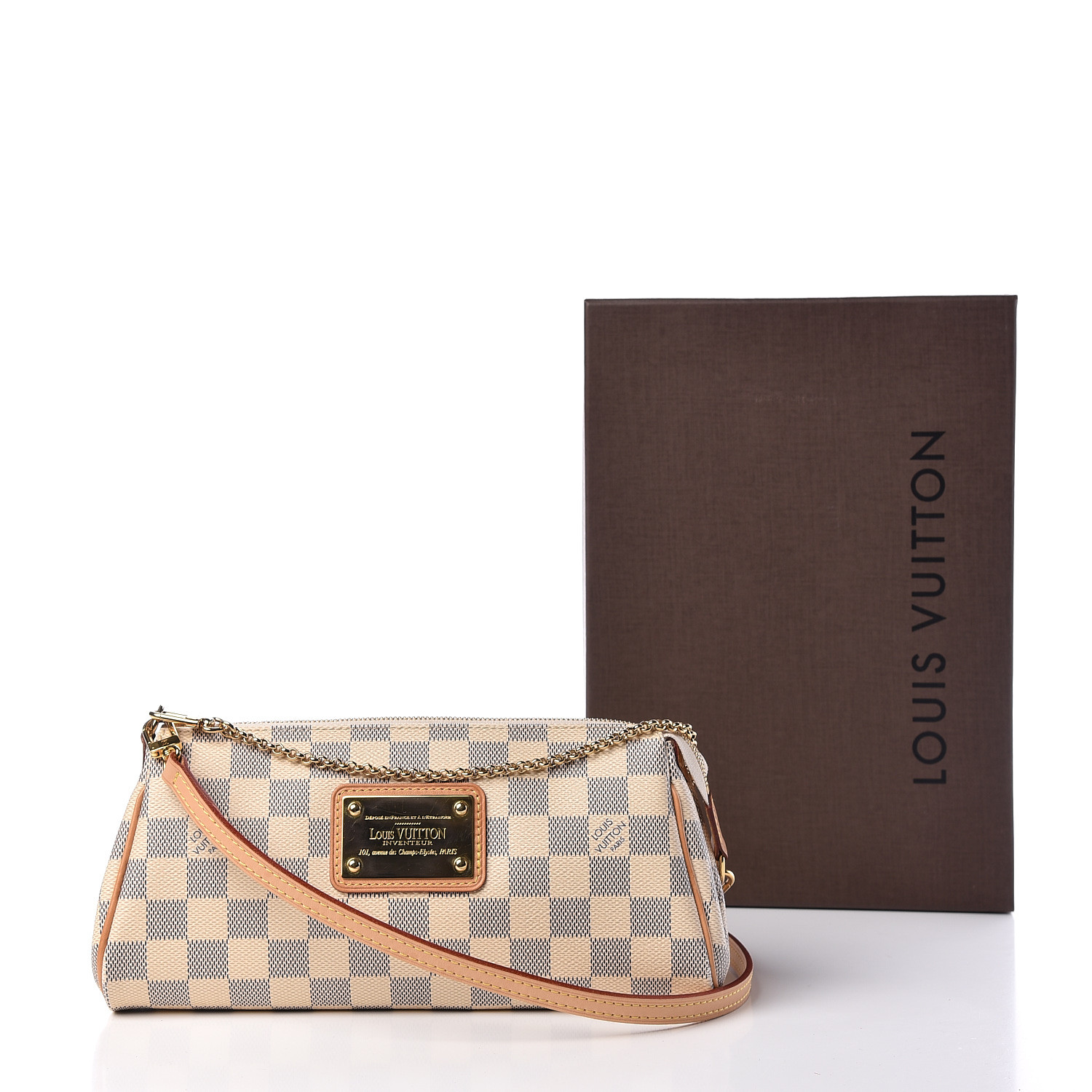 louis vuitton clutch damier azur