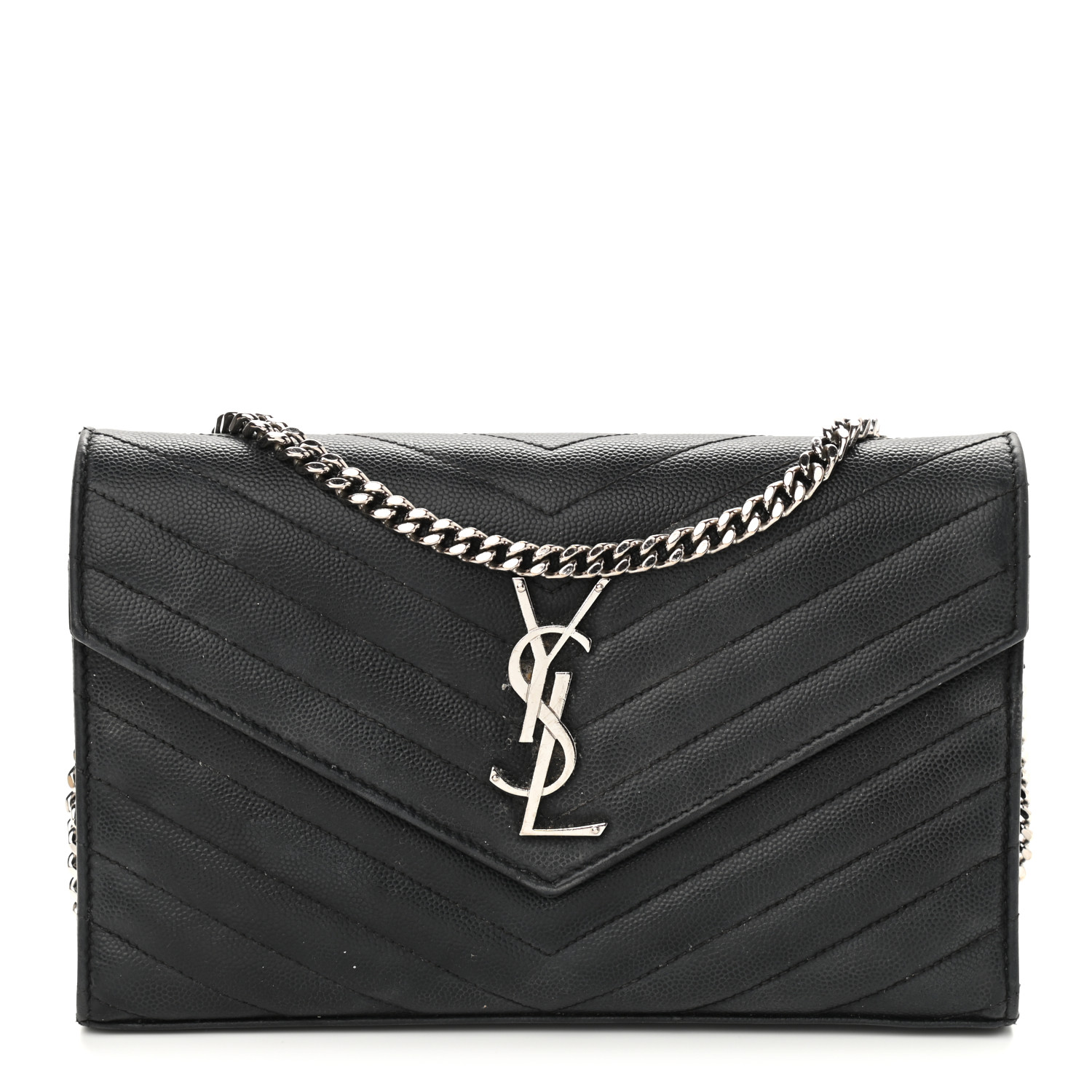 ysl black and silver bolsa