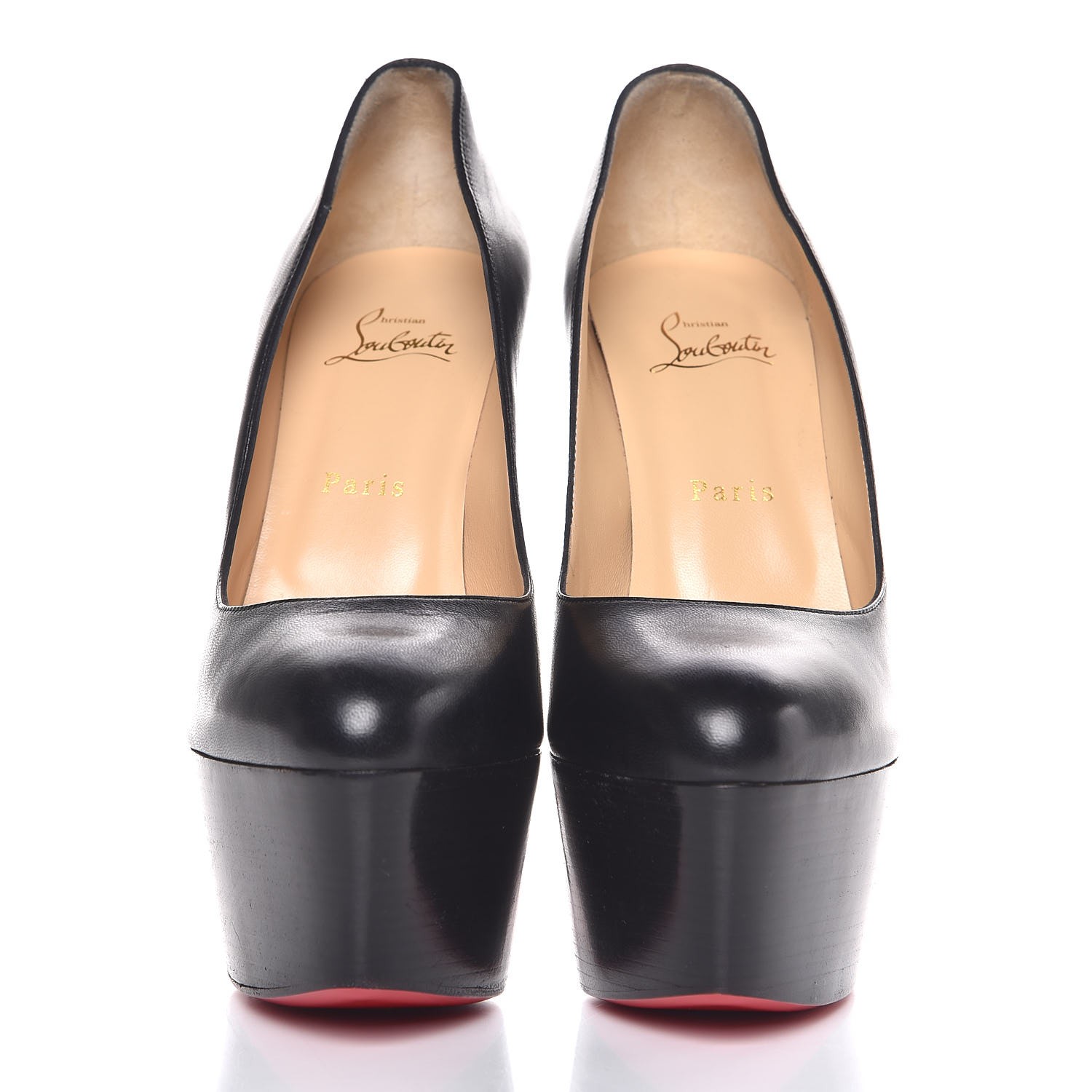 CHRISTIAN LOUBOUTIN Kid Victoria 160 Platform Pumps 40 Black 302134