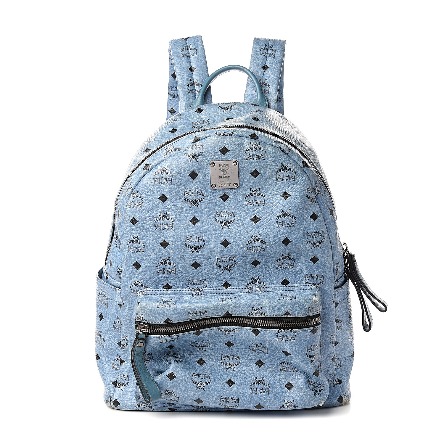 light denim backpack