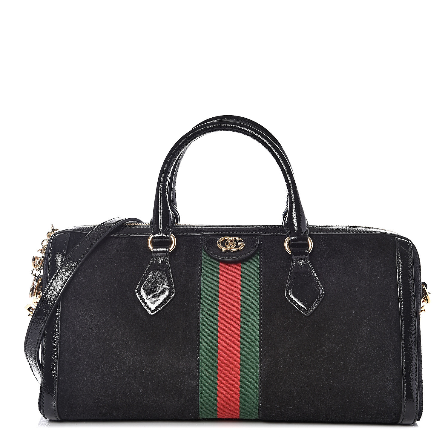 gucci black suede ophidia bag