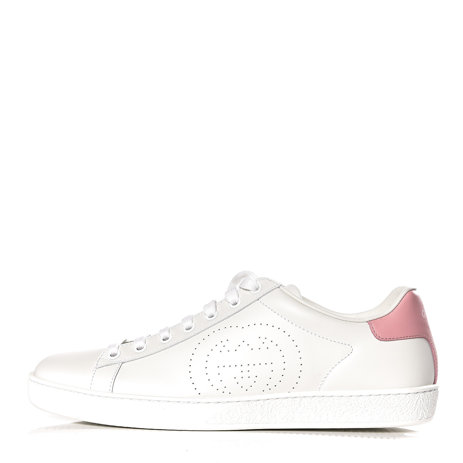 pink perforated sneakers