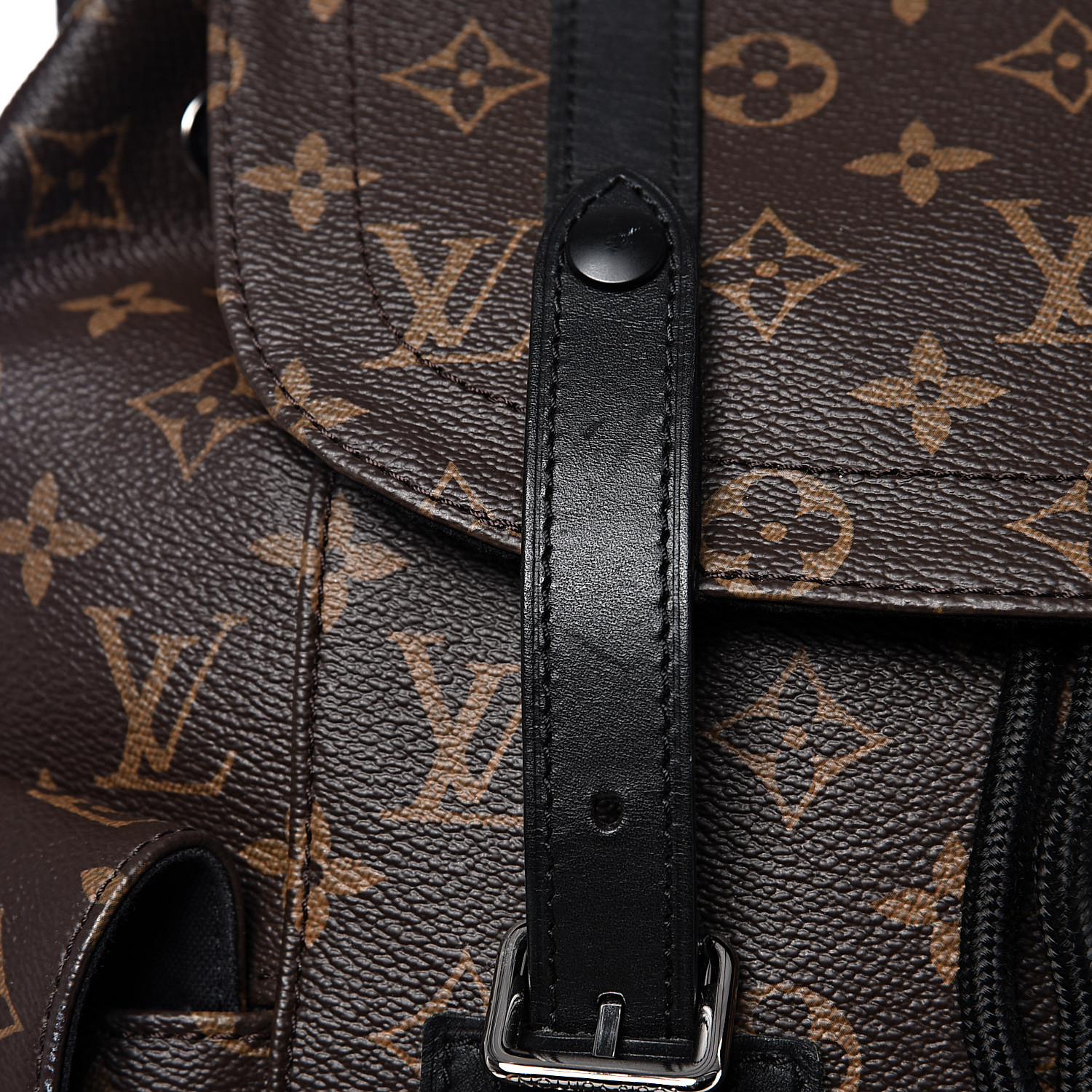 LOUIS VUITTON Monogram Macassar Christopher PM Backpack 546870