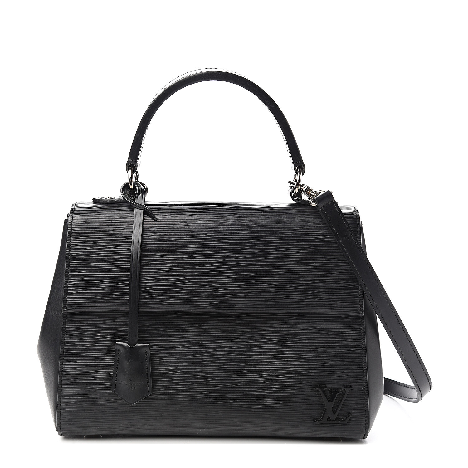 louis vuitton black epi leather cluny