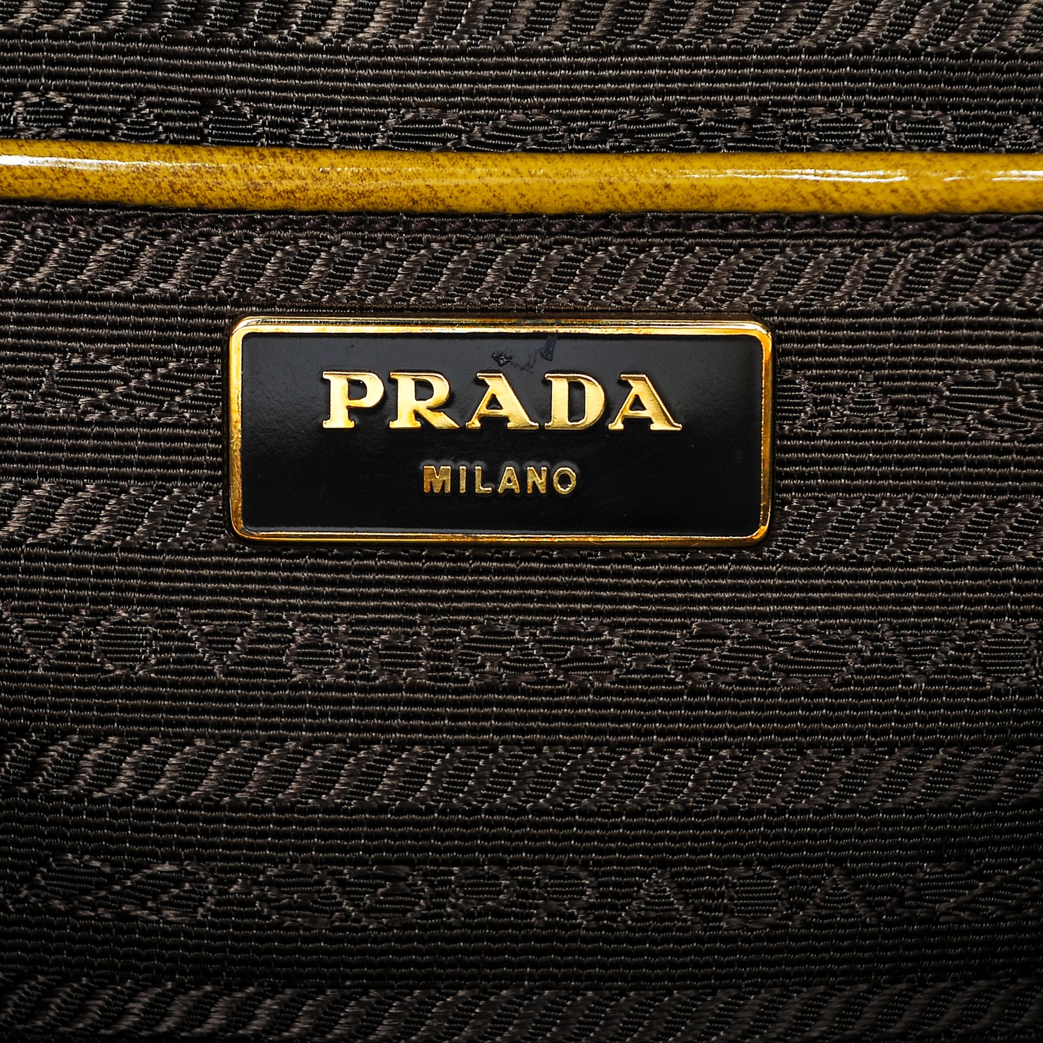 PRADA Spazzolato Medium Double Zip Tote Sole Fume 189298