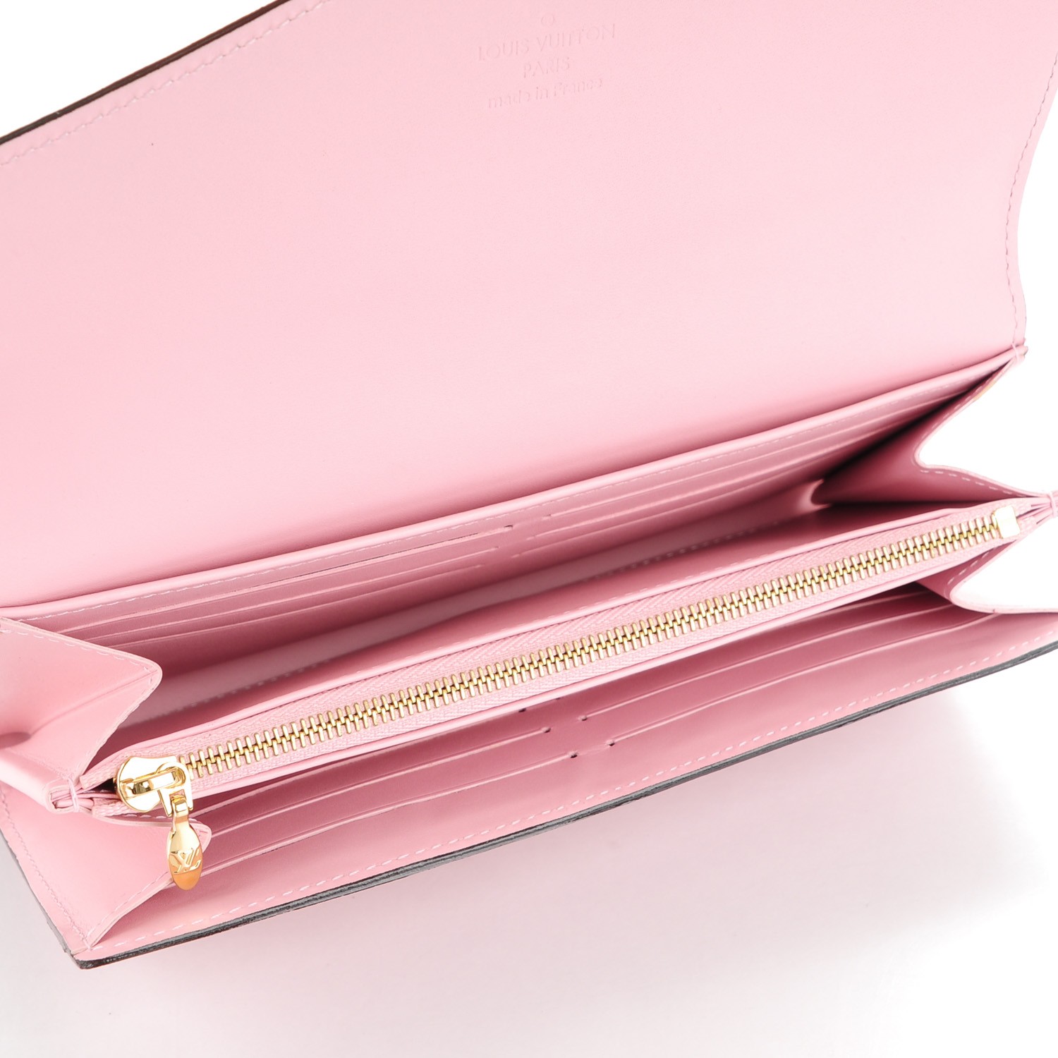 Louis Vuitton Wallet Pink Vernis Sarah compact wallet Rose Ballerine