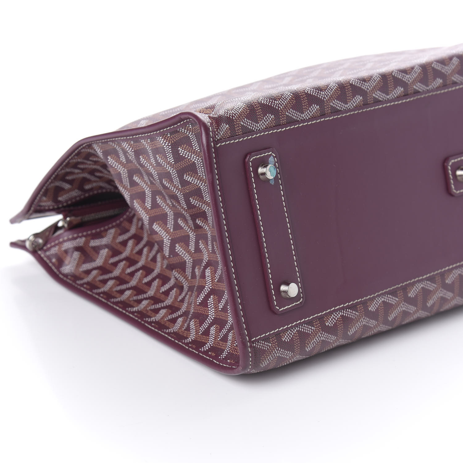 GOYARD Goyardine Marquises Tote Burgundy 624241 | FASHIONPHILE