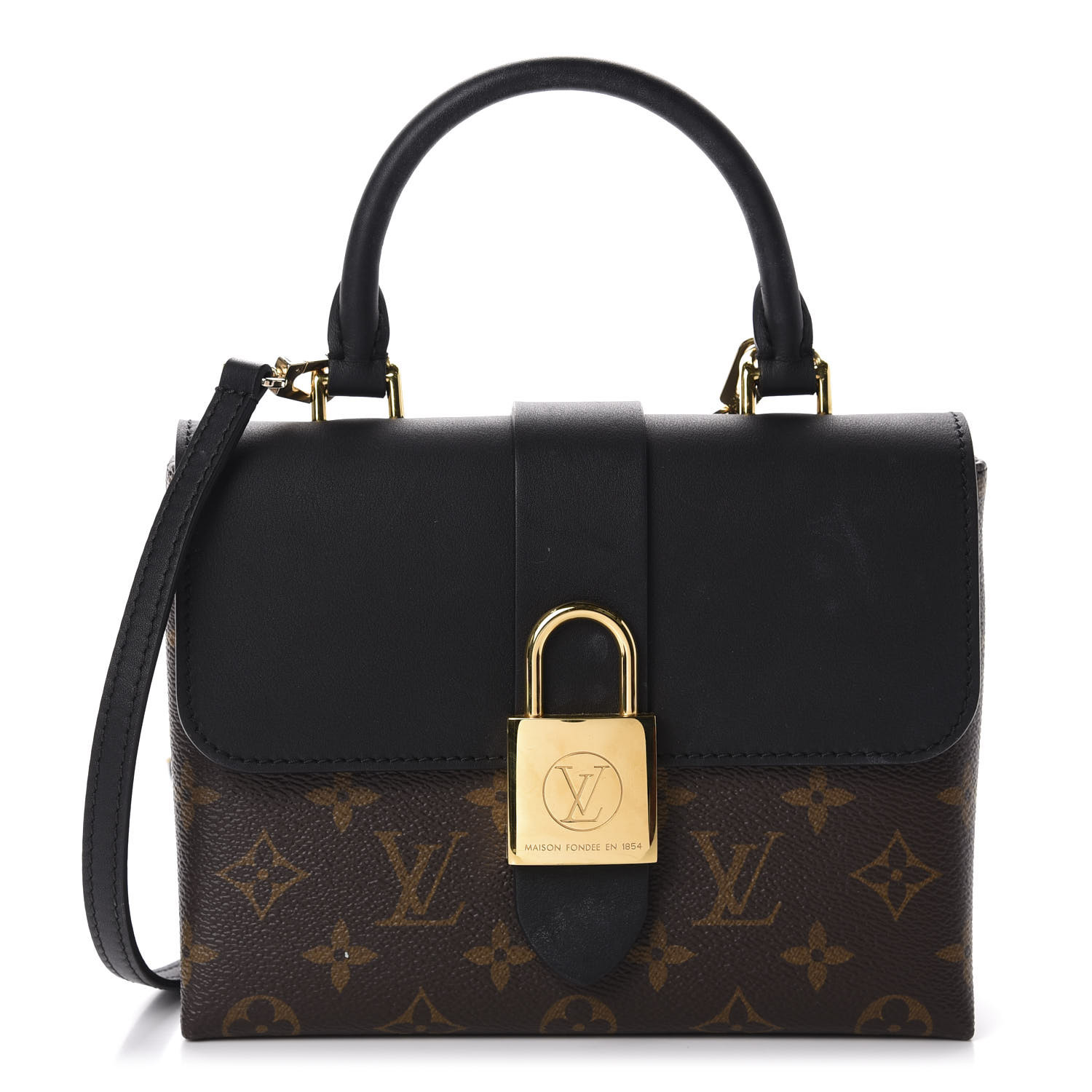 louis vuitton monogram with black handles