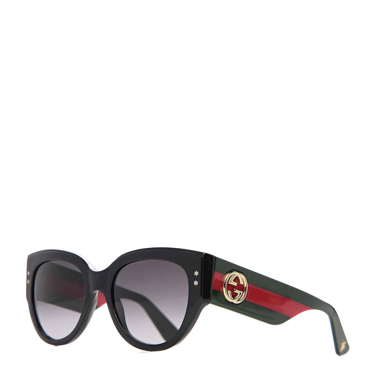 Gucci Acetate Oversized Rectangle Frame Web Sunglasses Gg3864s Black 569095 