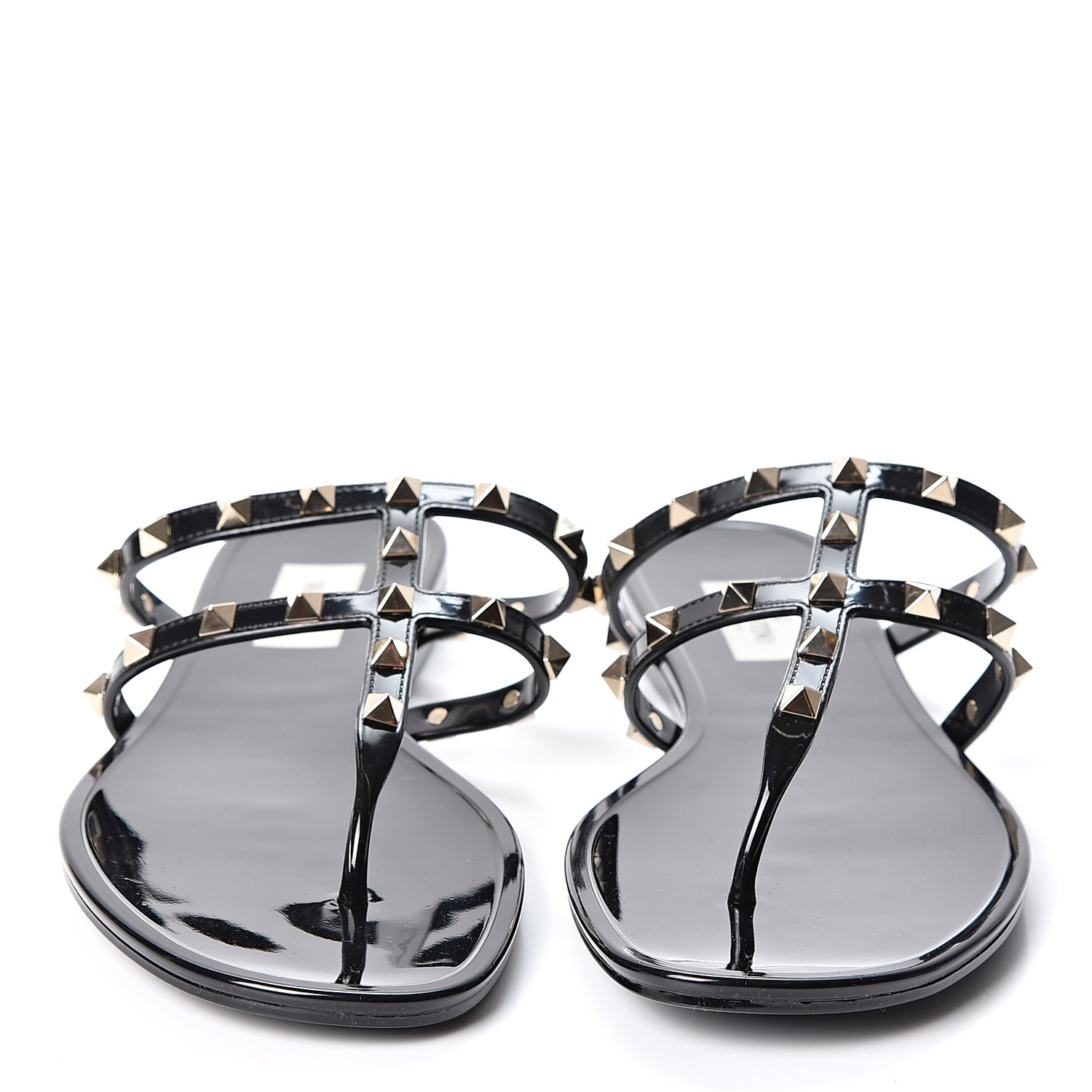 valentino jelly sandals black