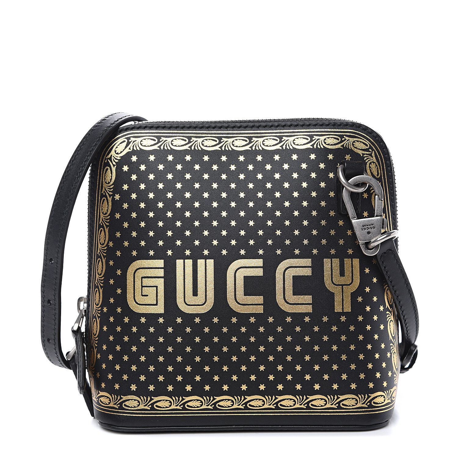 gucci bag black and gold