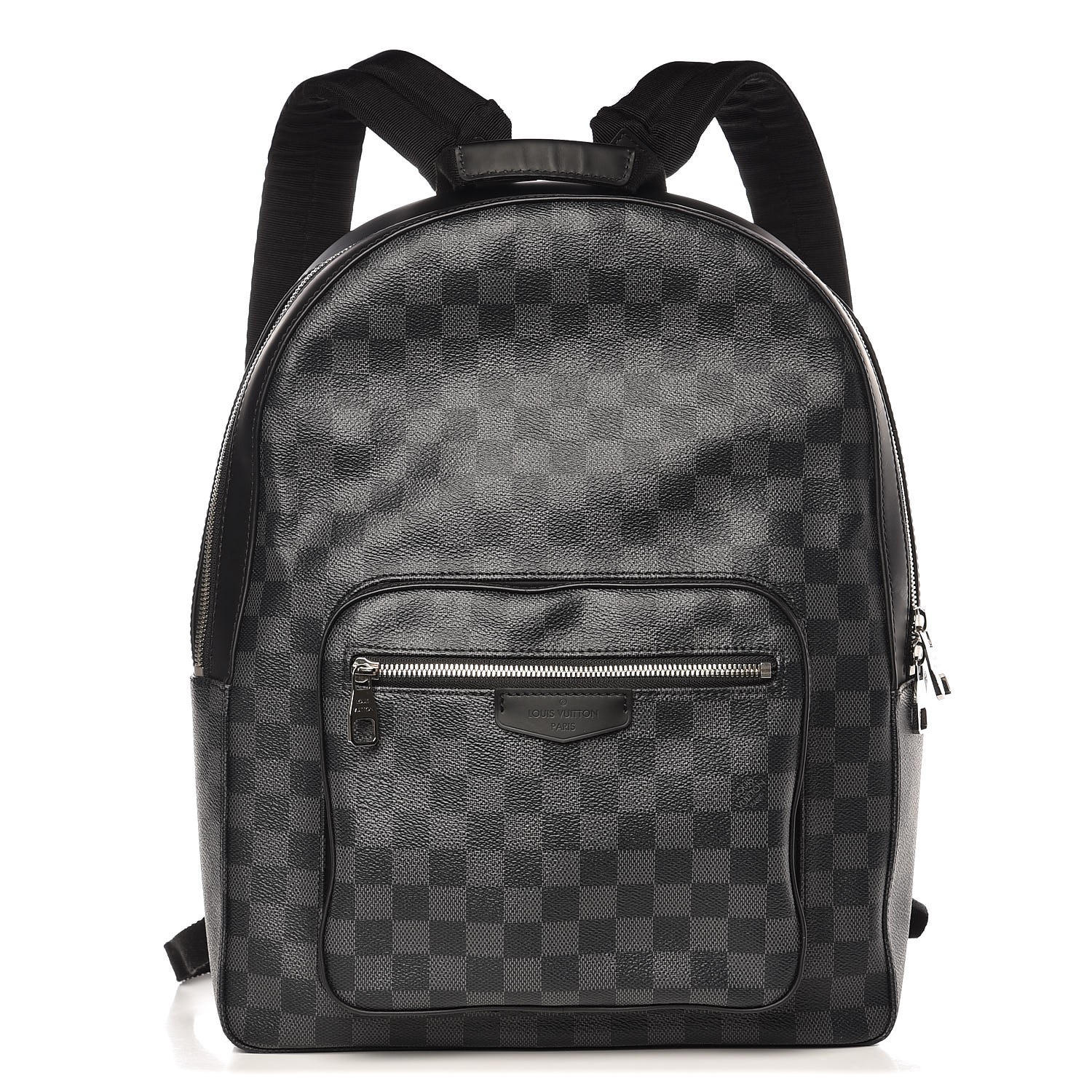 louis vuitton black checkered backpack