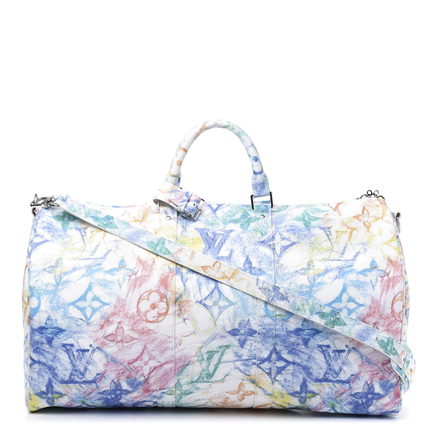 LOUIS VUITTON Monogram Pastel Colors Keepall Bandouliere 50 Multicolor ...