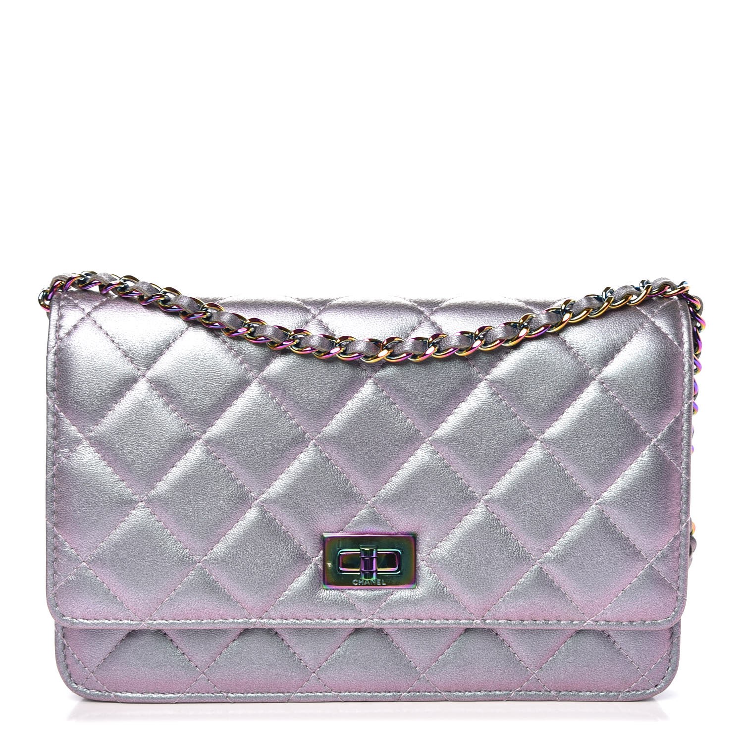 chanel iridescent lambskin quilted bag