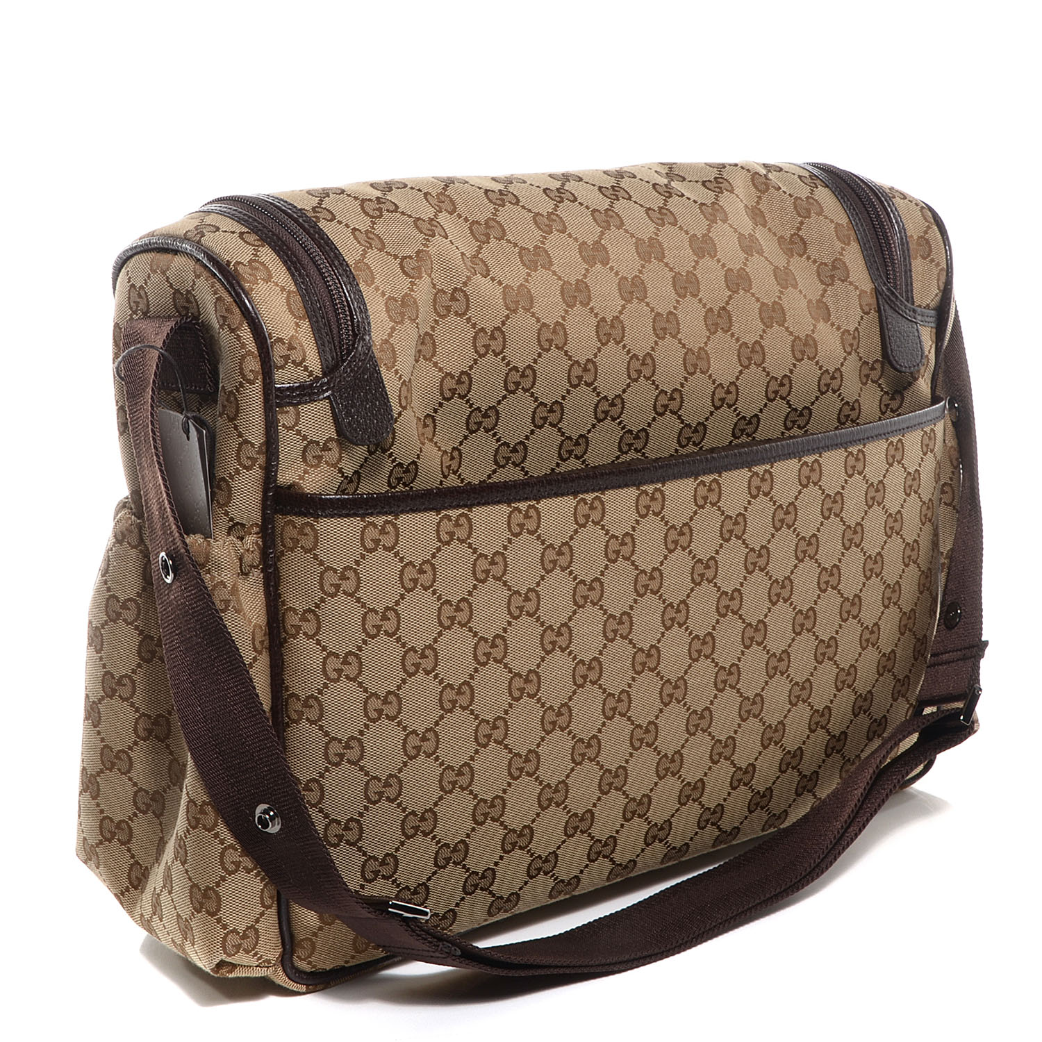 gucci print diaper bag