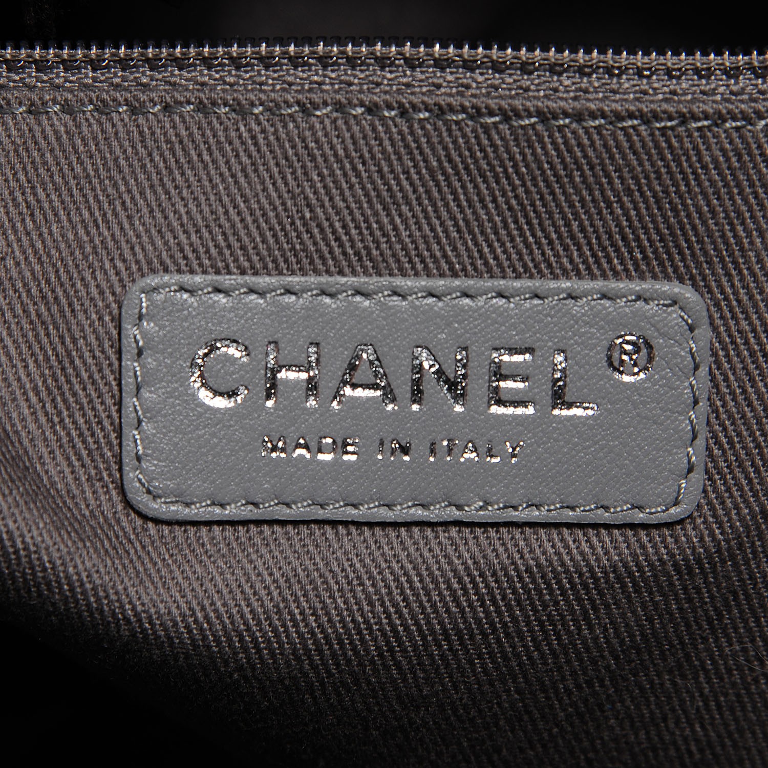 CHANEL Canvas Large Graffiti Tote Black 102160