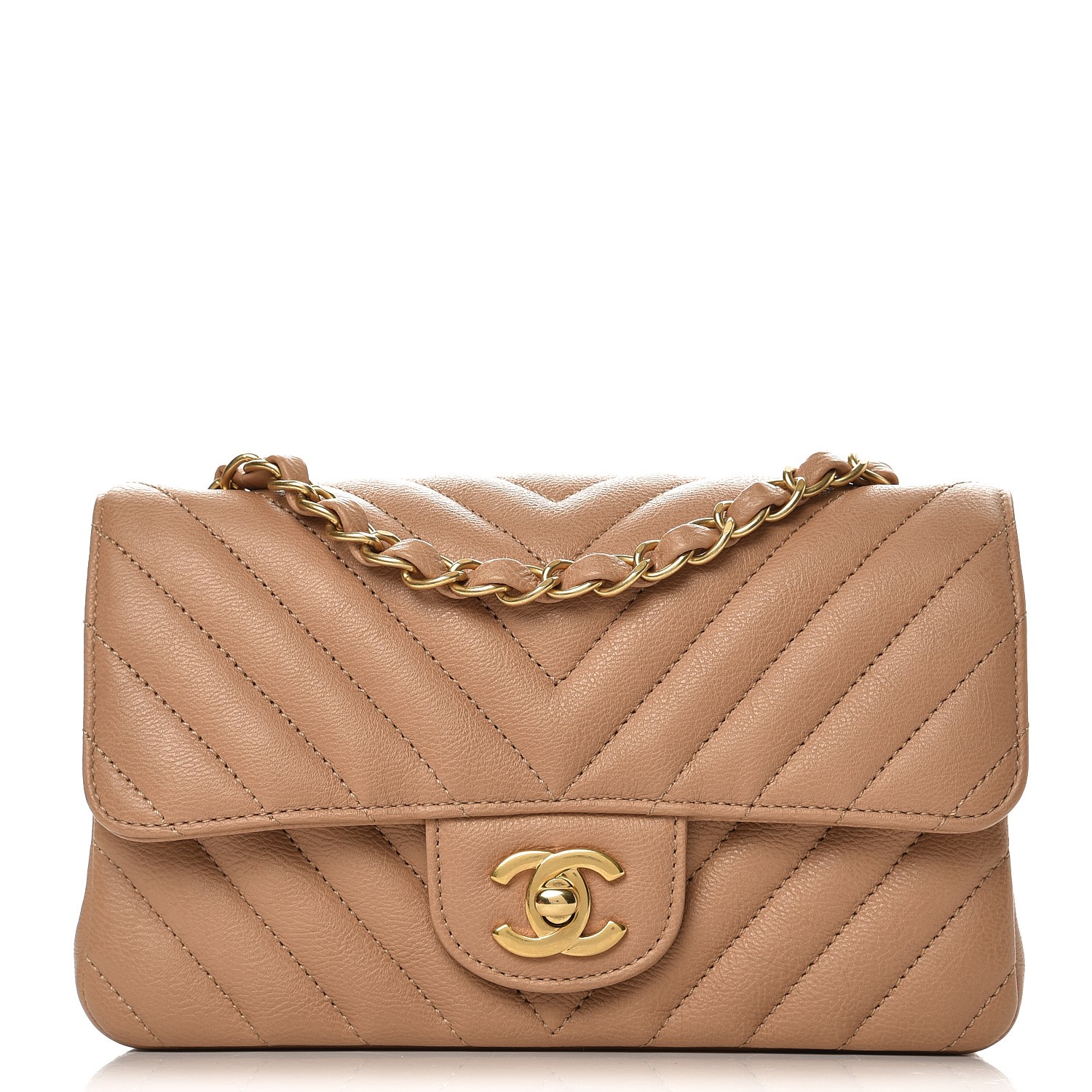 chanel chevron mini bag