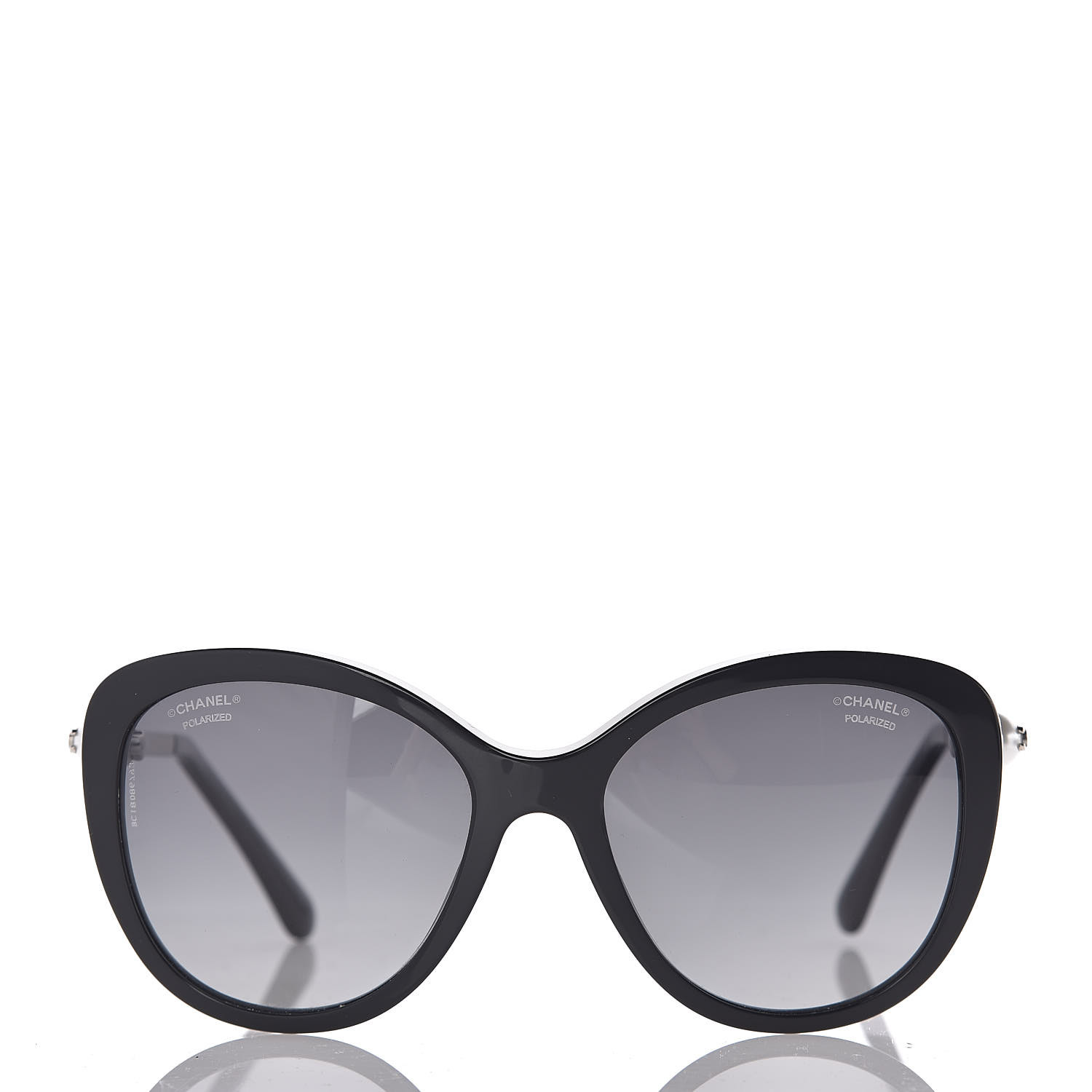 CHANEL Pearl Sunglasses 5338-H Black 485160