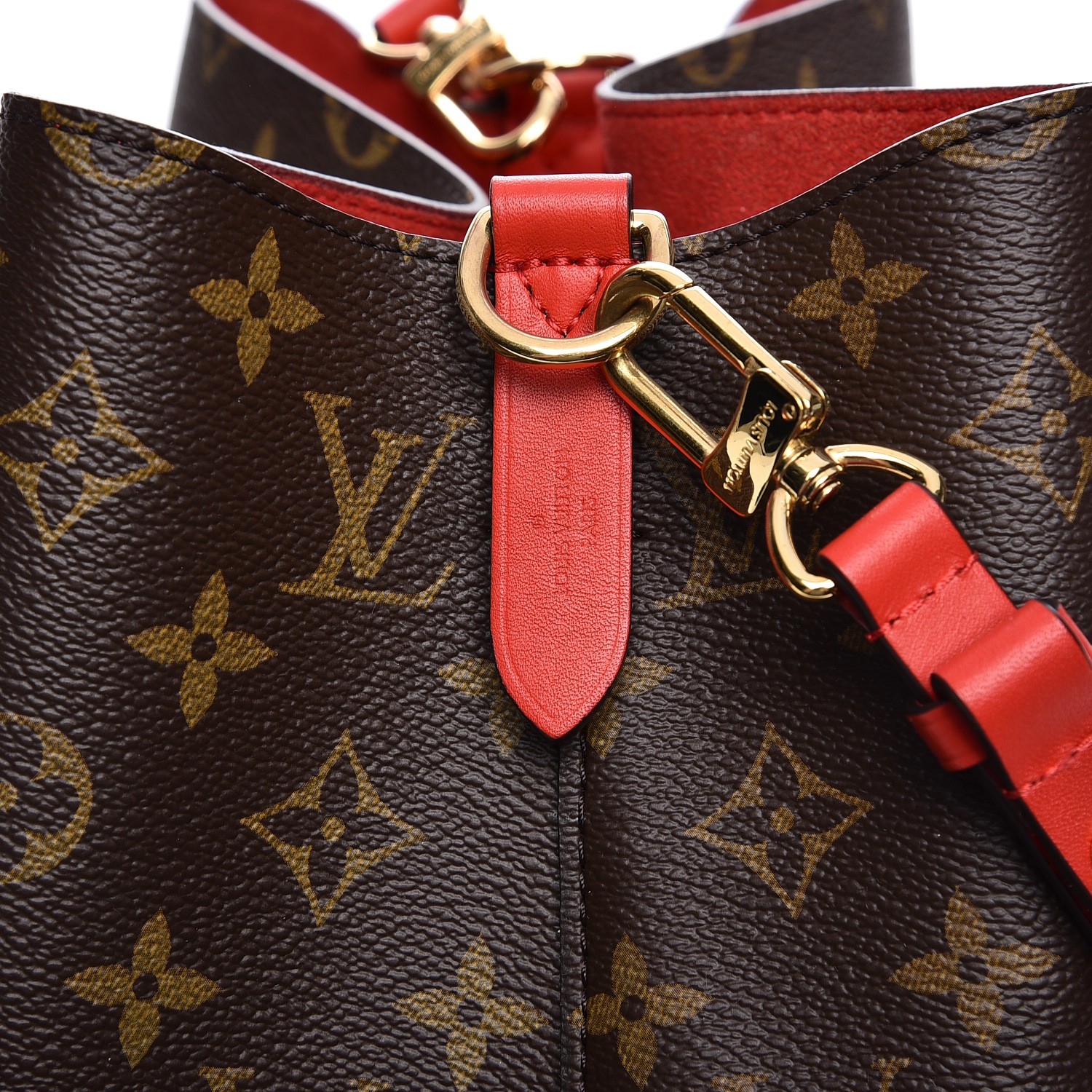 LOUIS VUITTON Monogram Neonoe MM Coquelicot 208111