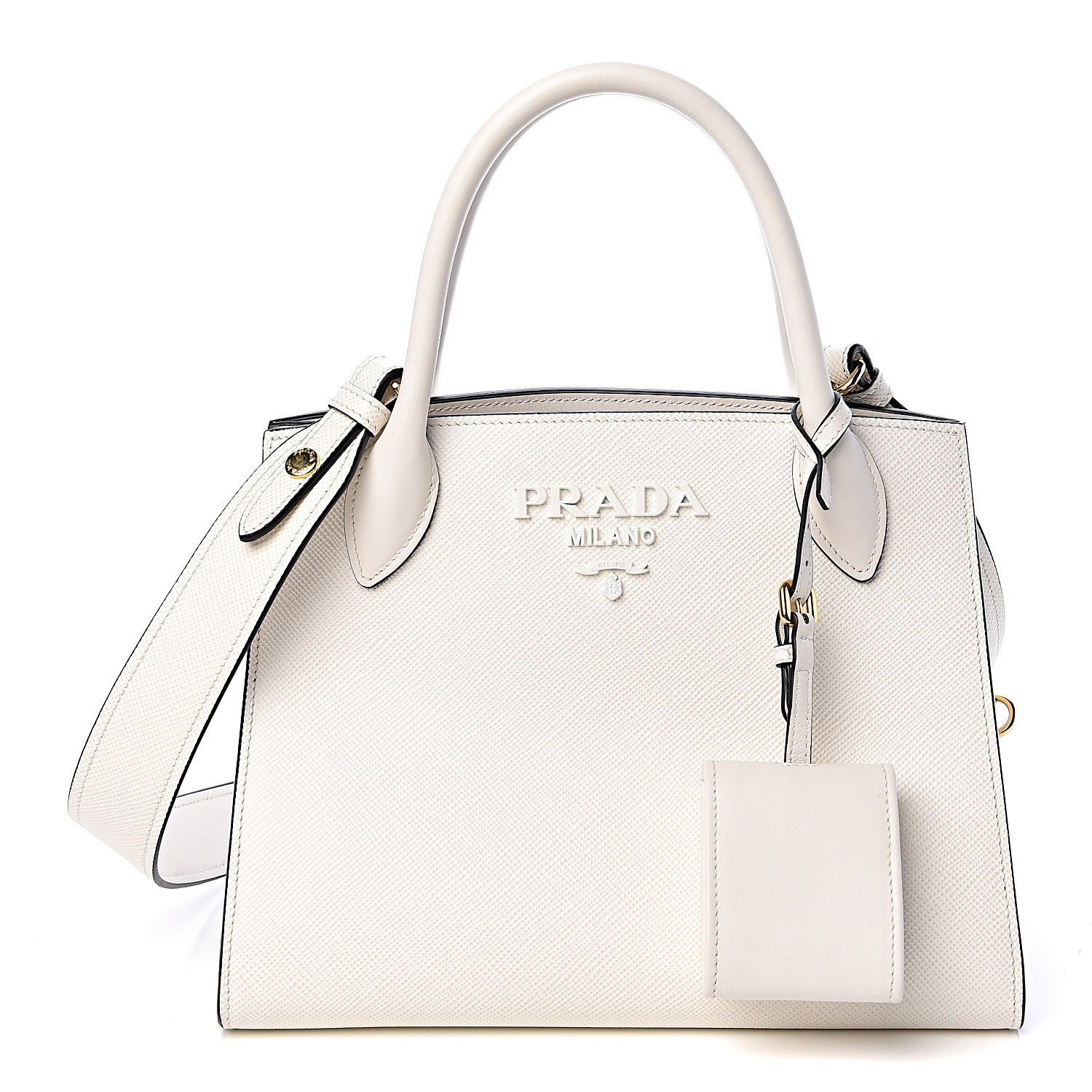 prada top handle tote