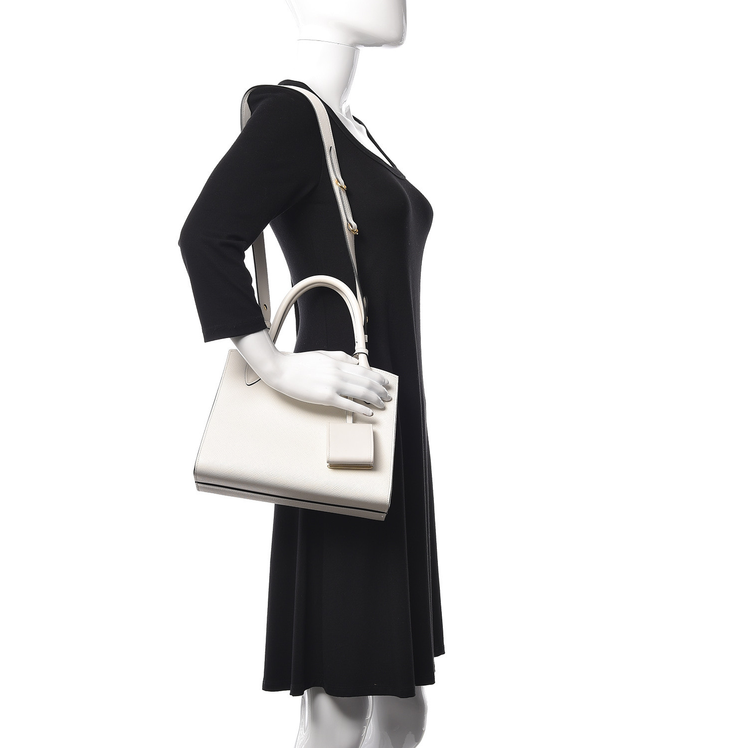 prada saffiano monochrome