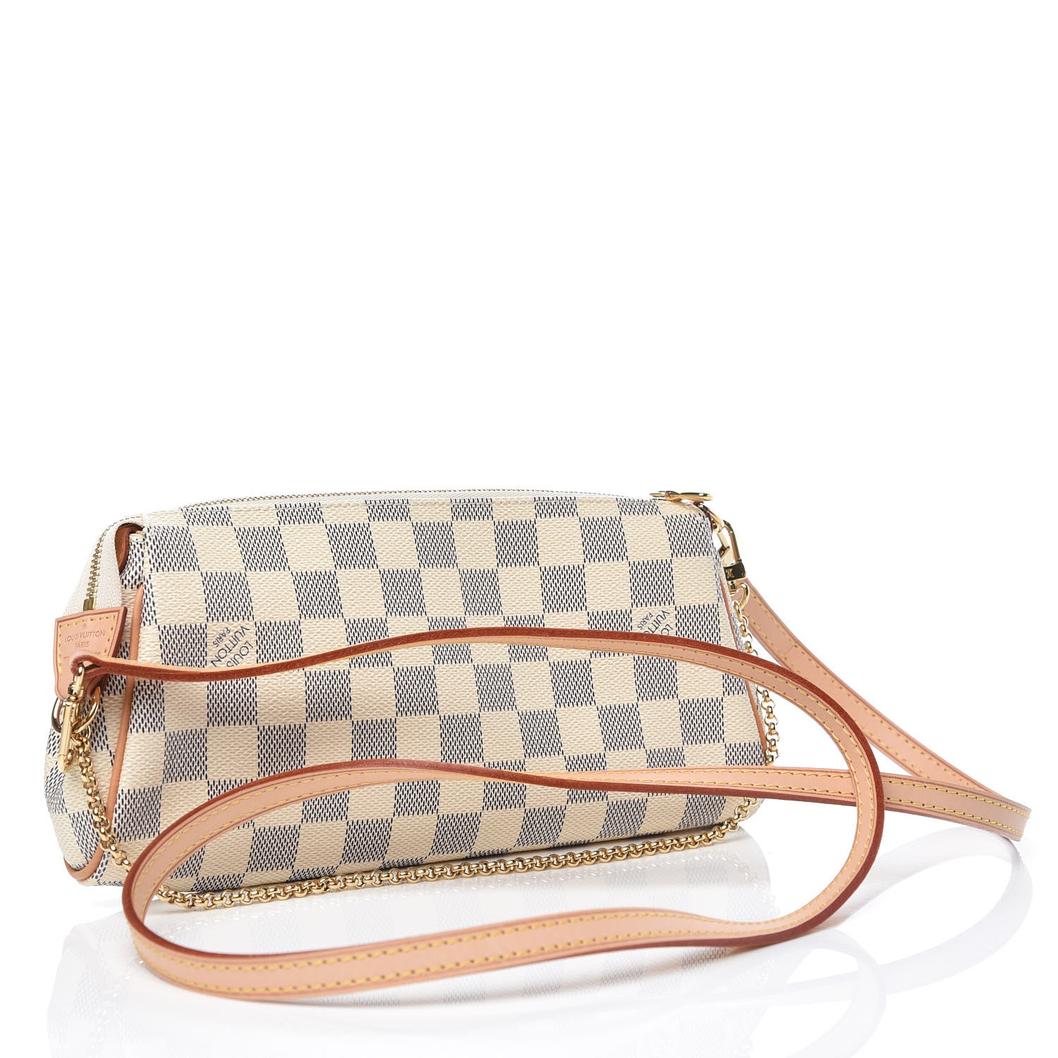 LOUIS VUITTON Soffi Damier Azur Canvas White Shoulder Handbag