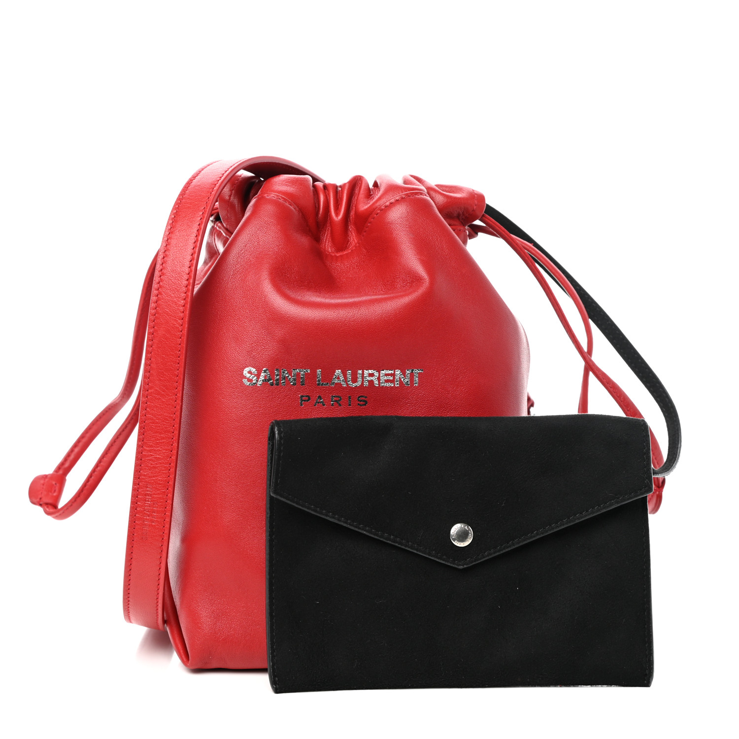 Teddy bucket discount bag in lambskin