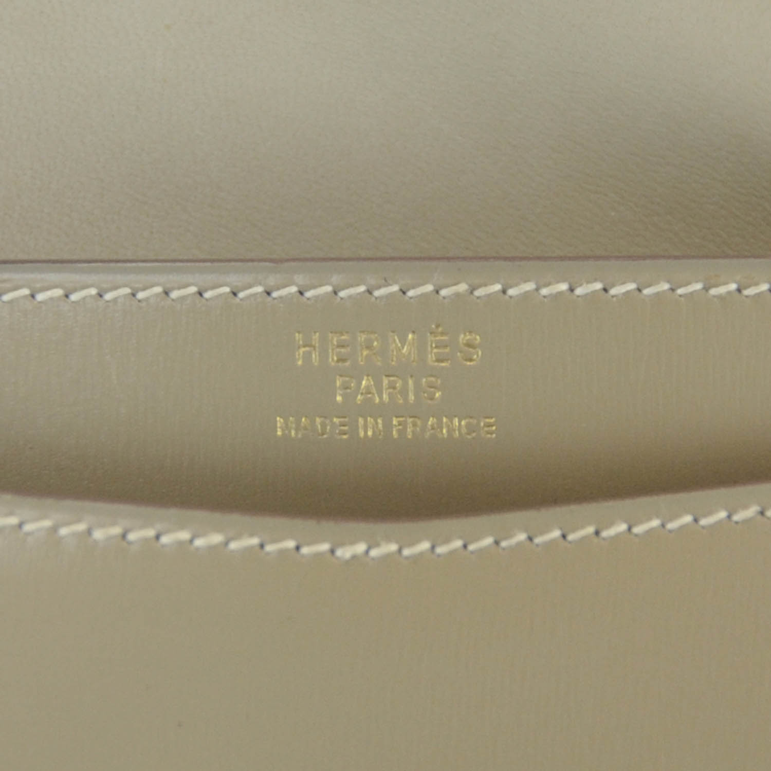 HERMES Box Leather Lydie Clutch 33229