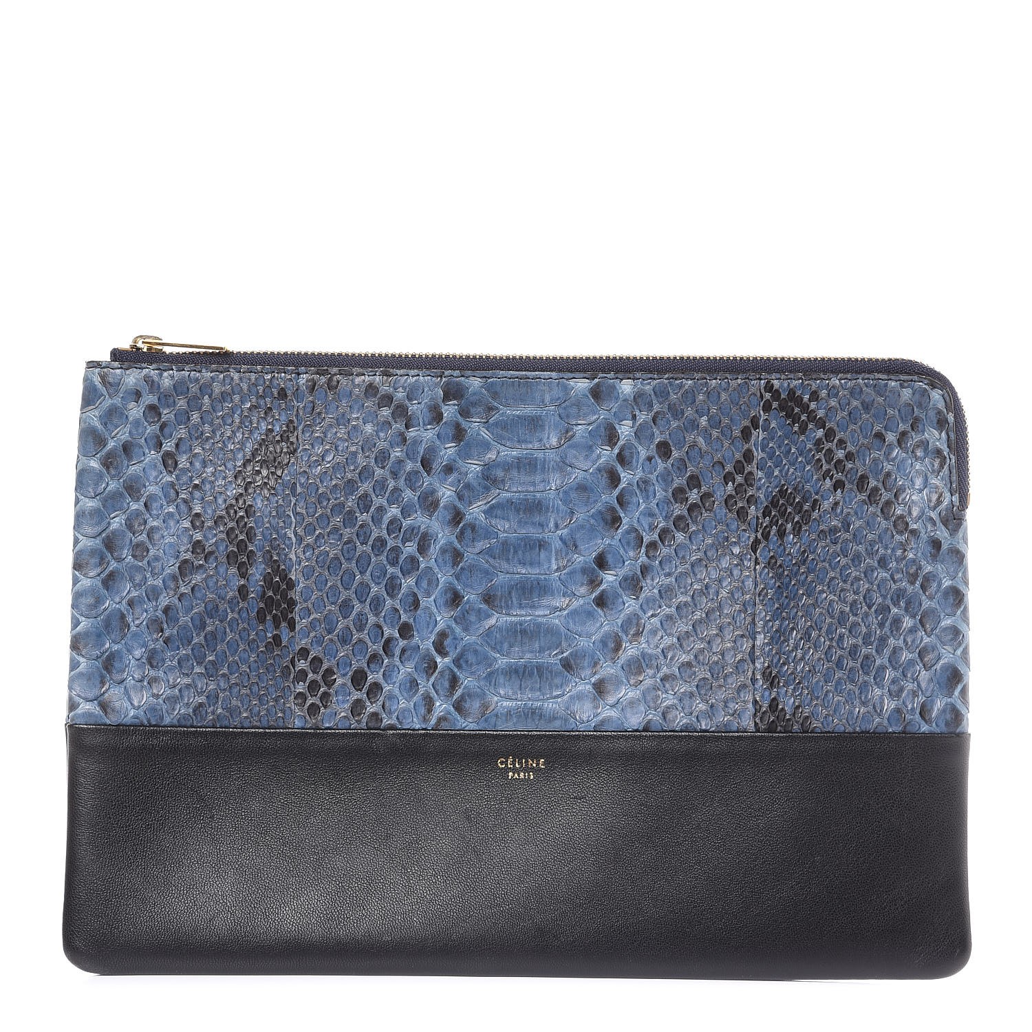 celine python clutch