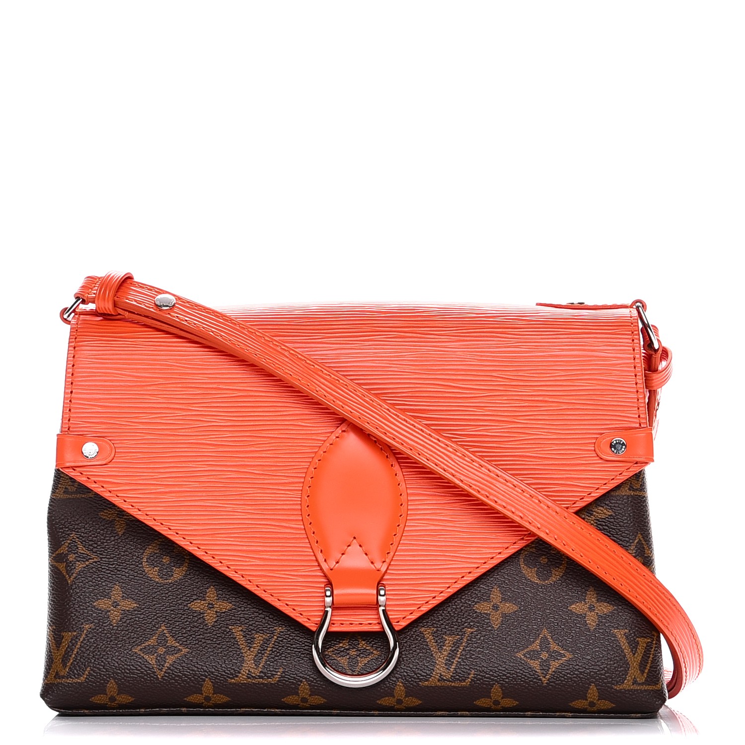 Louis Vuitton Saint Michel Handbag Monogram Canvas and Epi Leather at  1stDibs