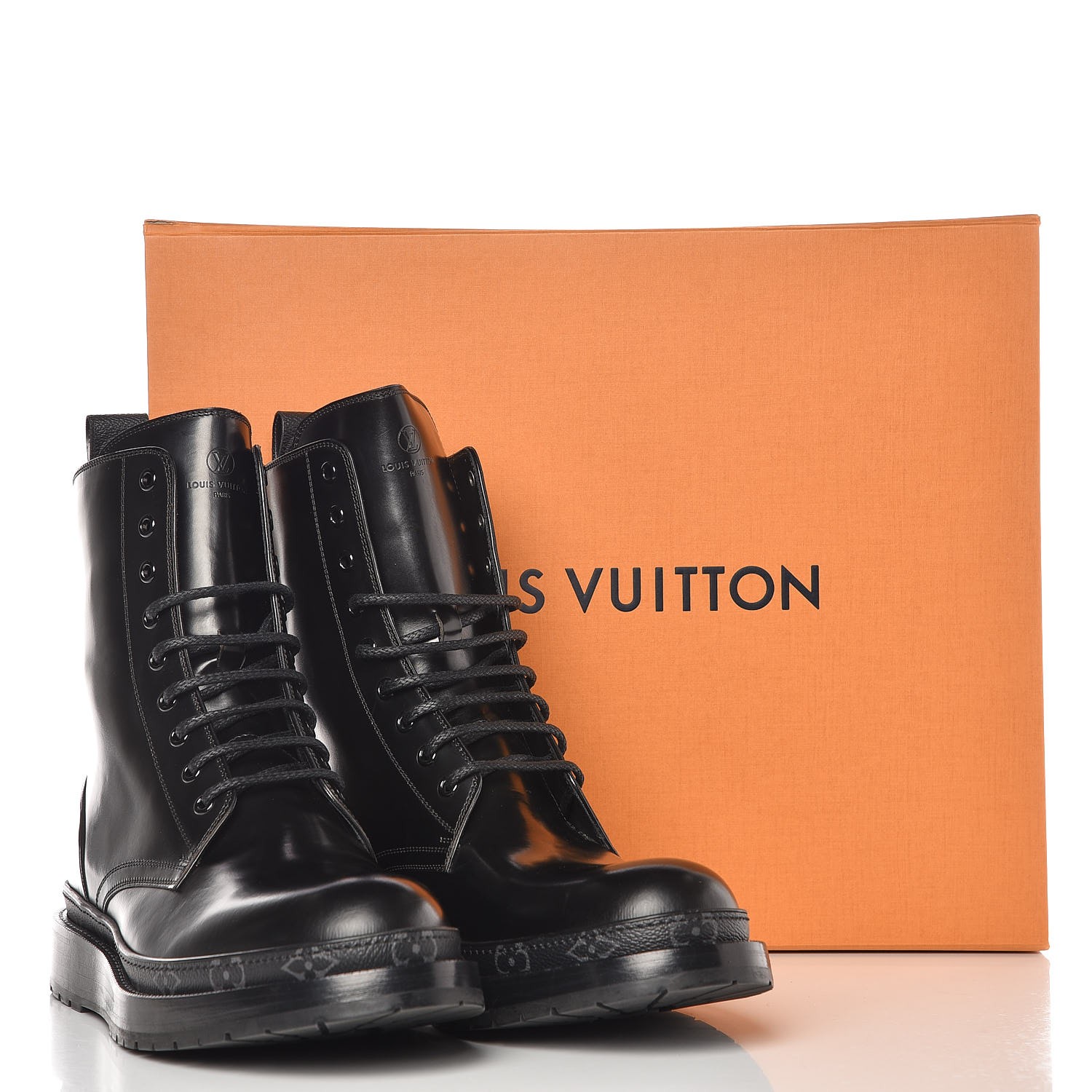 louis vuitton black ice ankle boot