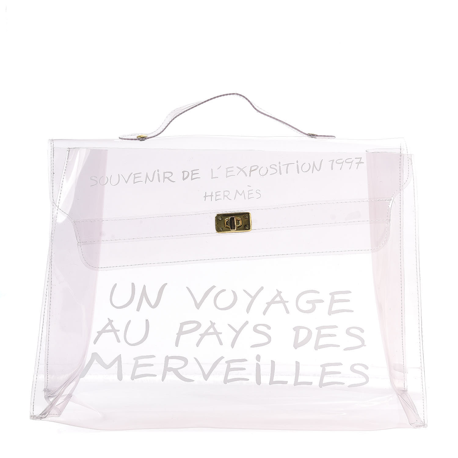 hermes transparent bag