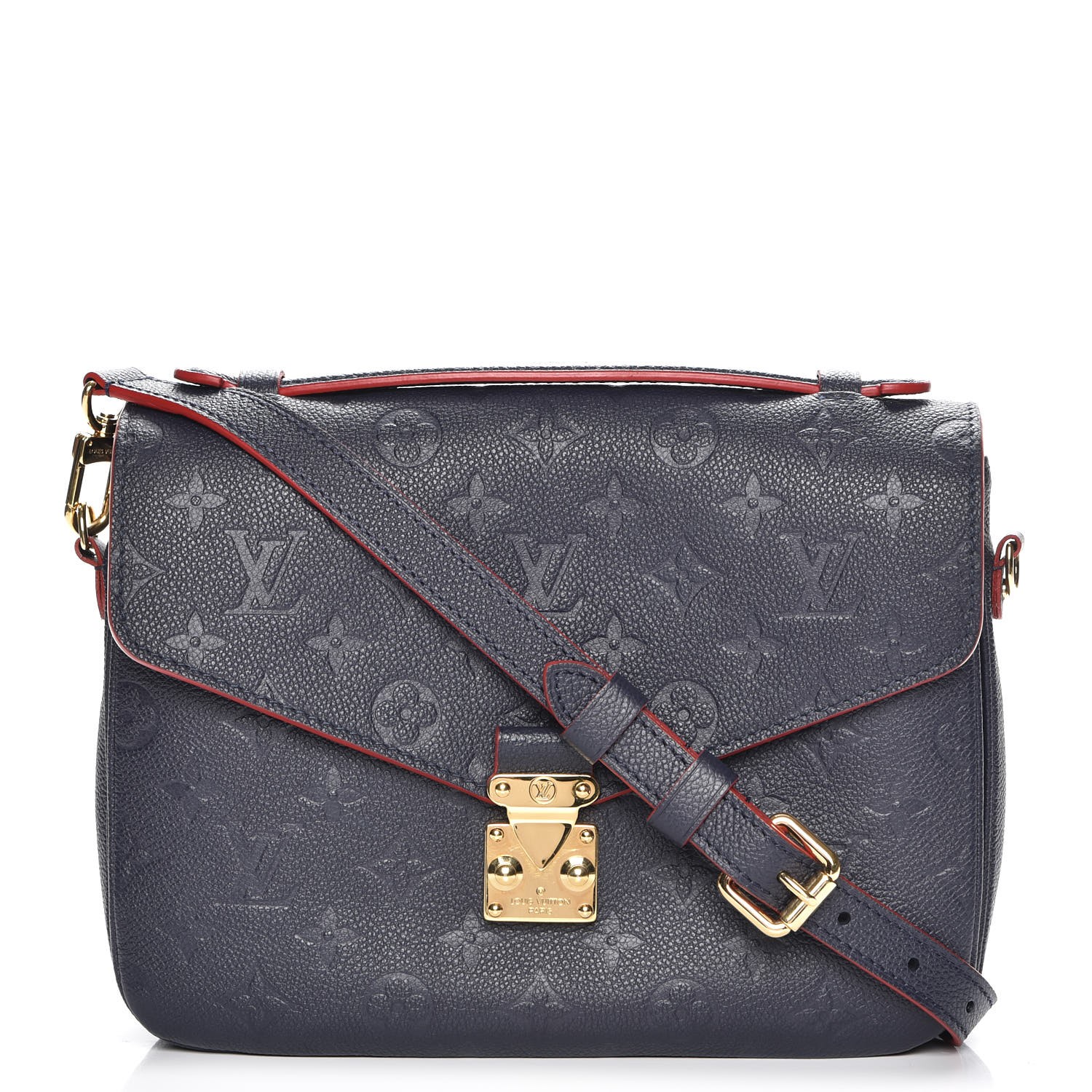 louis vuitton empreinte pochette metis marine rouge