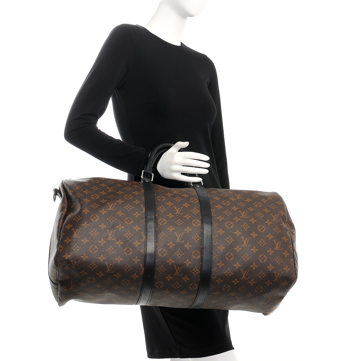 Louis Vuitton Keepall Bandouliere 55 Monogram Macassar Bag