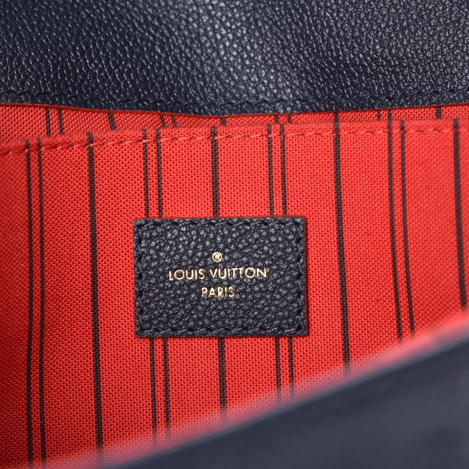 louis vuitton empreinte pochette metis marine rouge