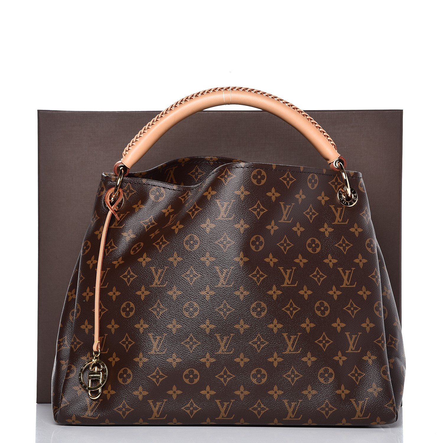 Pre-owned Louis Vuitton 2010 Monogram Artsy Mm Handbag In Brown