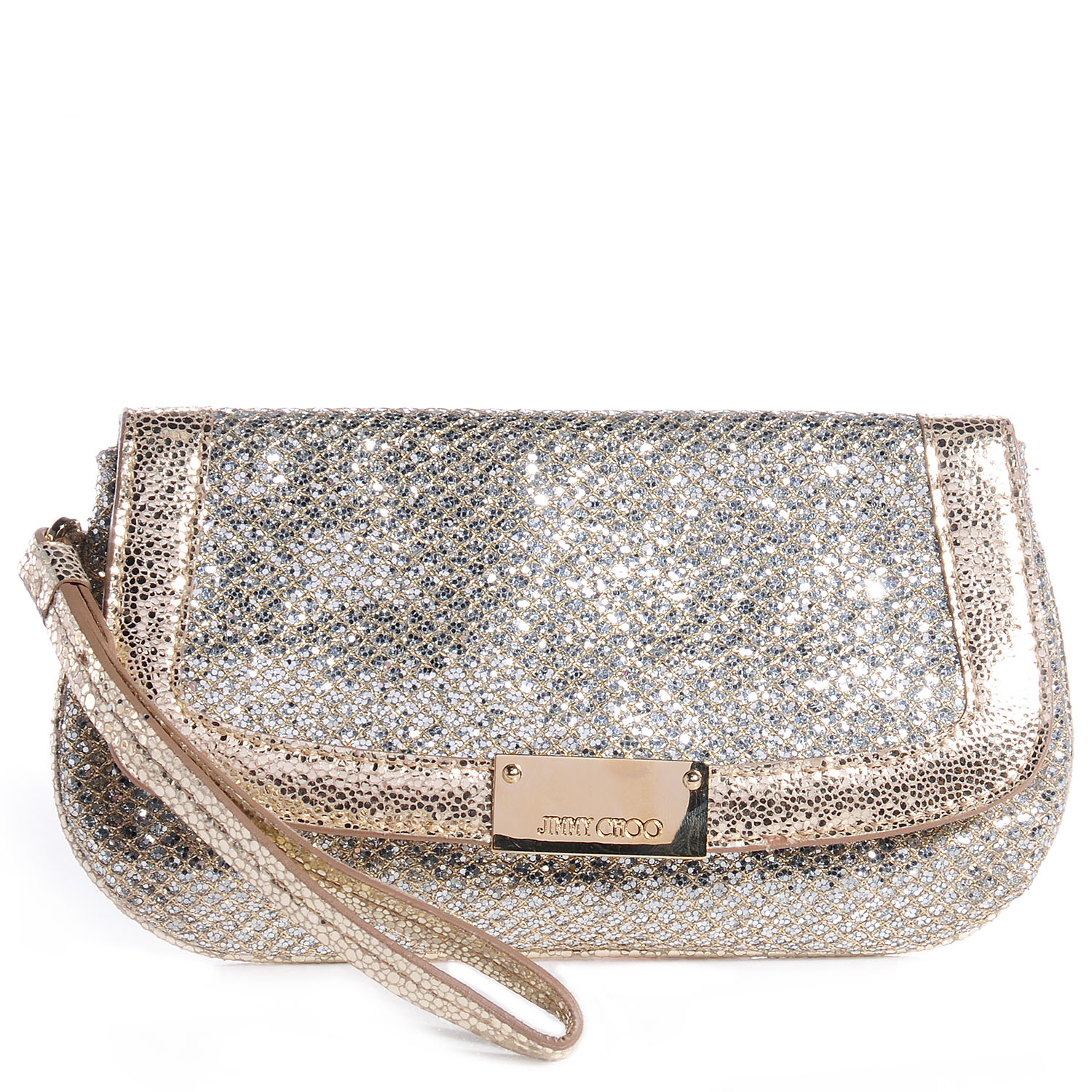 jimmy choo champagne clutch