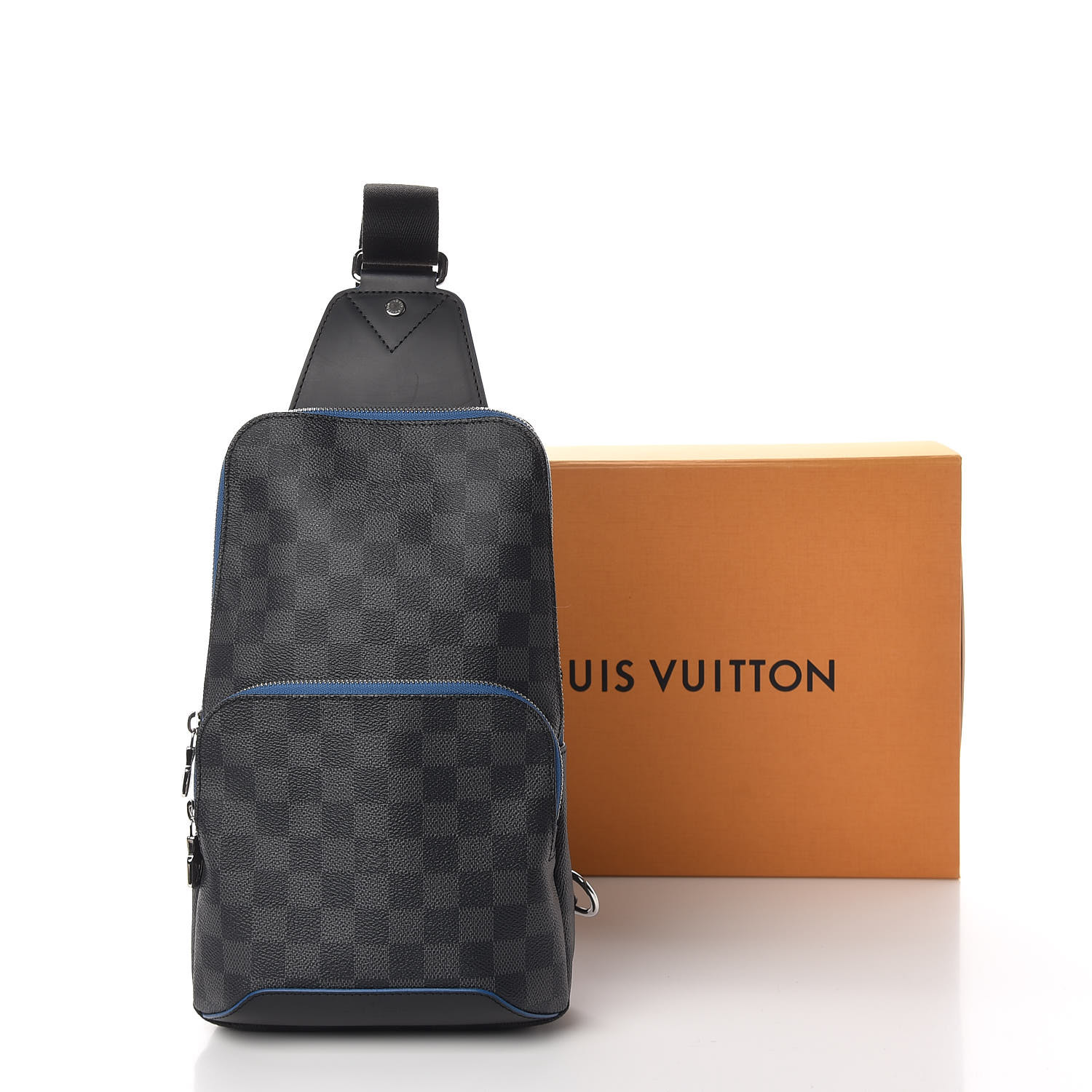 LOUIS VUITTON Damier Graphite Avenue Sling Backpack 493243