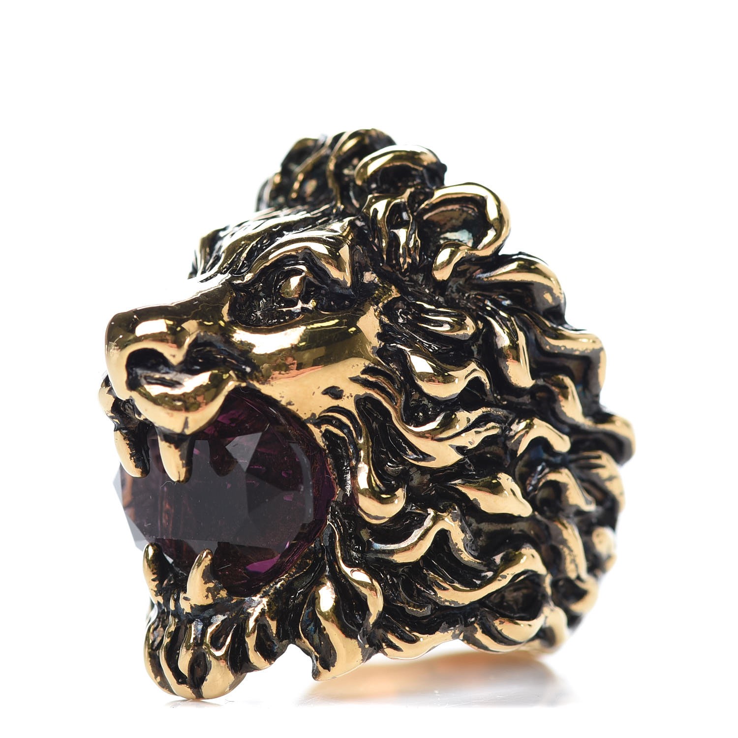 gucci mens lion ring